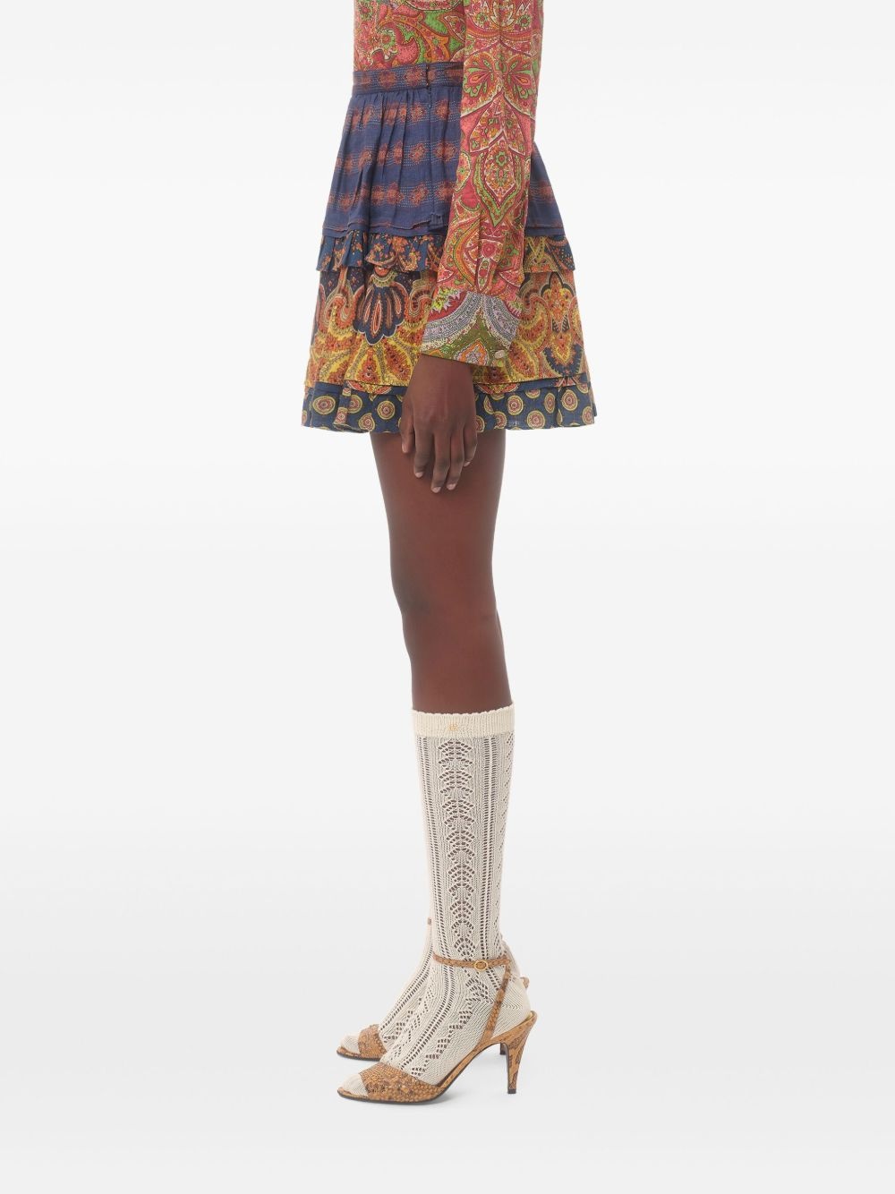 graphic-print skirt - 4