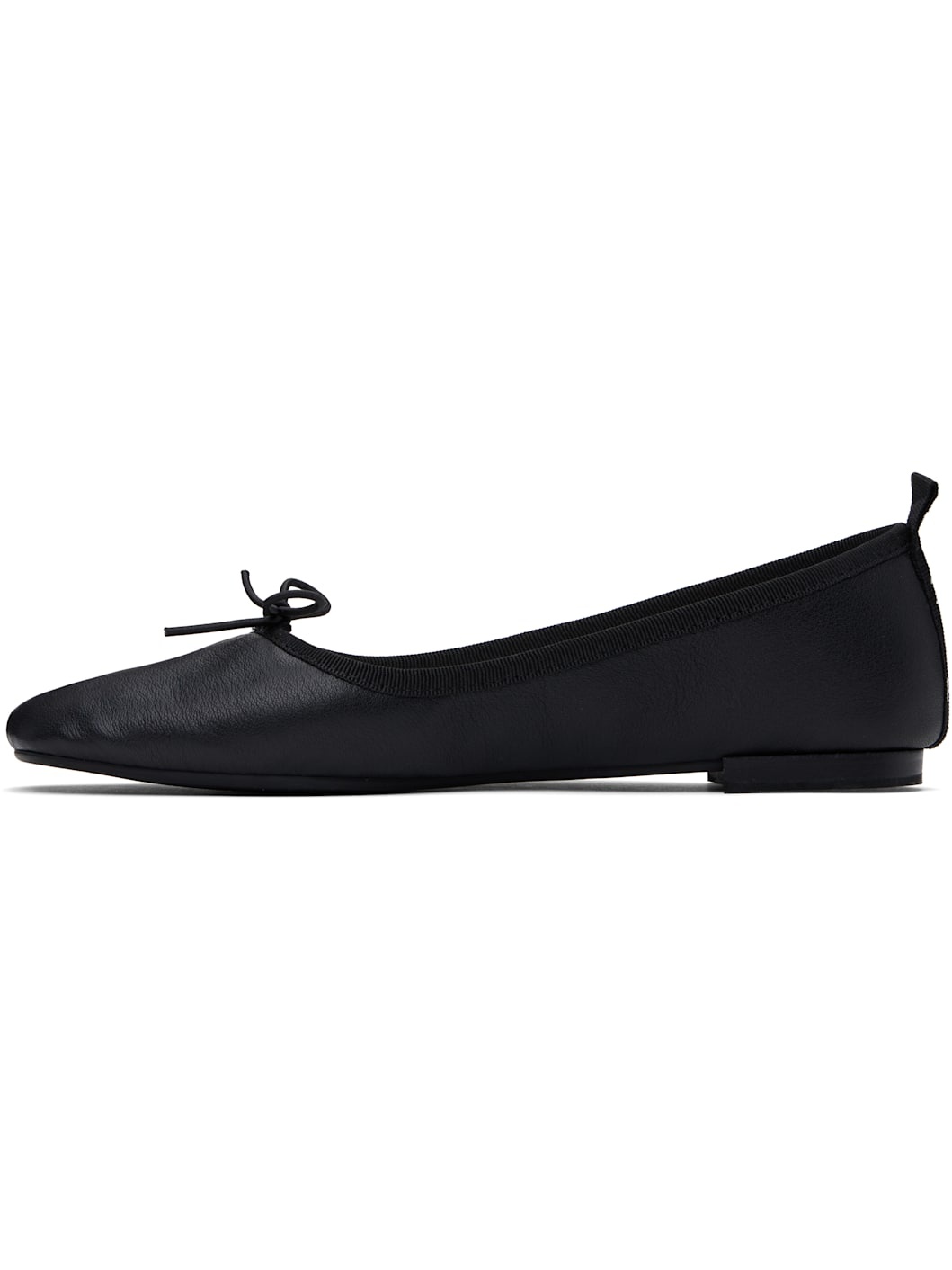 Black Garance Square-Toe Ballerina Flats - 3