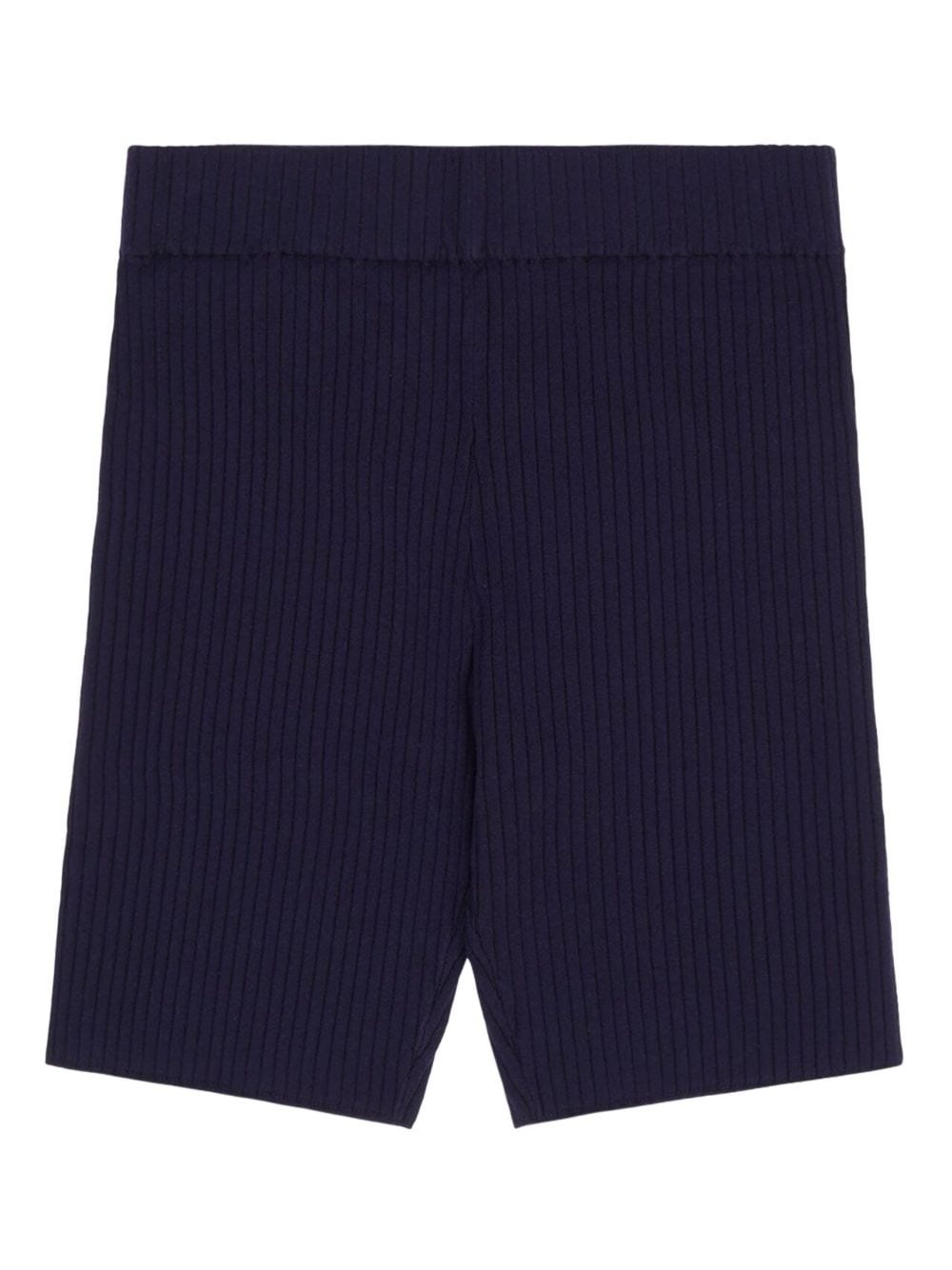 logo-patch ribbed shorts - 2