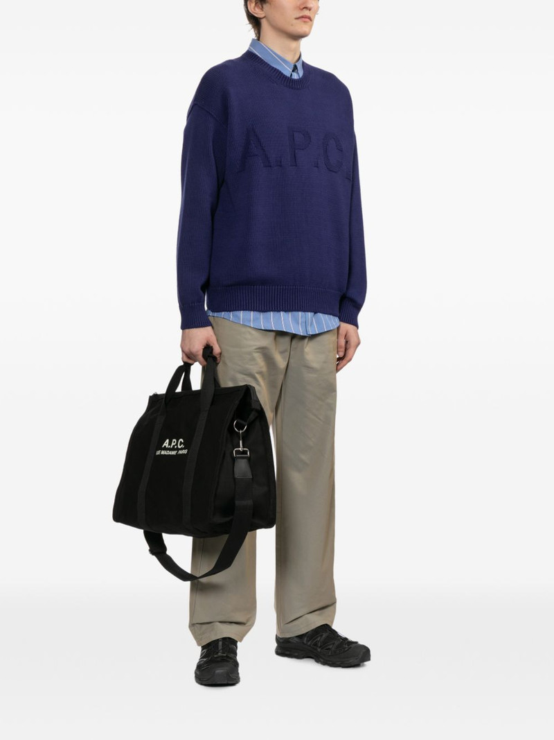 A.P.C. logo tote bag outlook