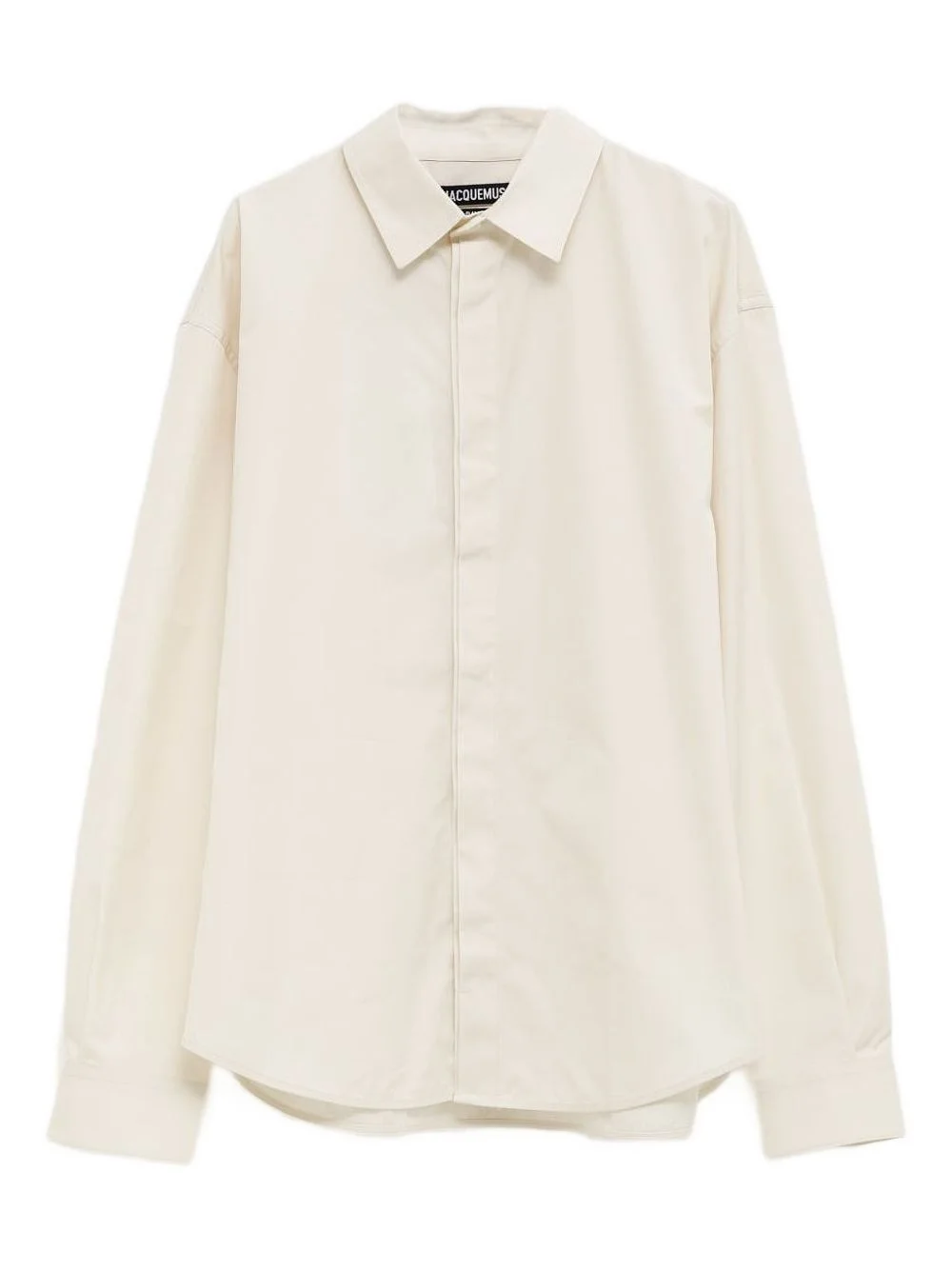 signature-embroidered shirt - 1