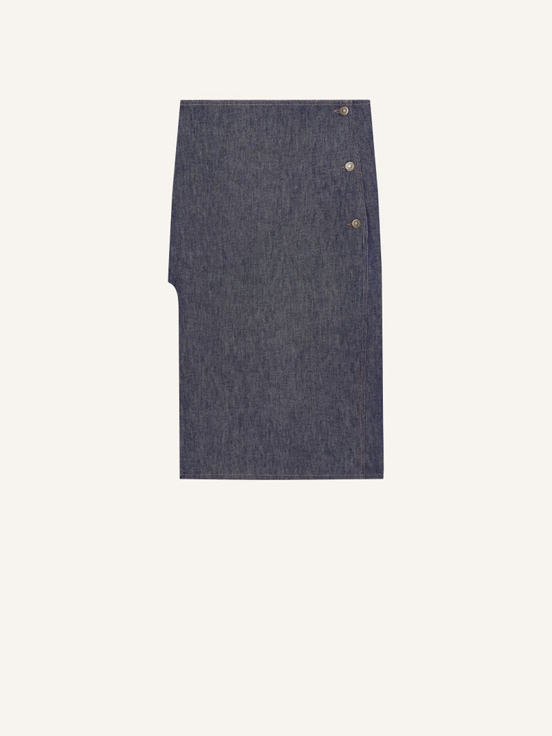 CENTERED POCKET DENIM SKIRT 1