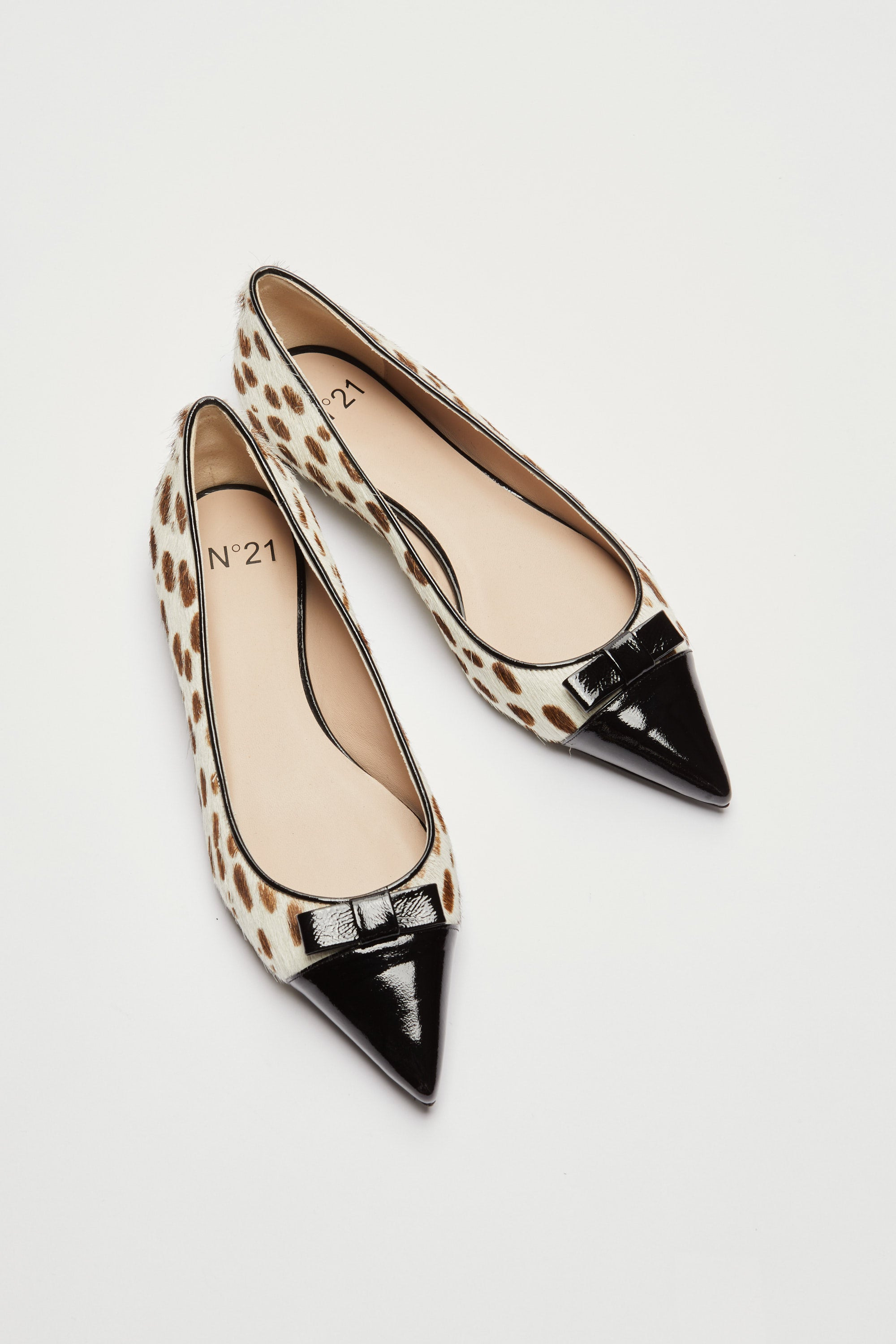 POINTED BALLERINA WITH ANIMALIER EFFECT - 5