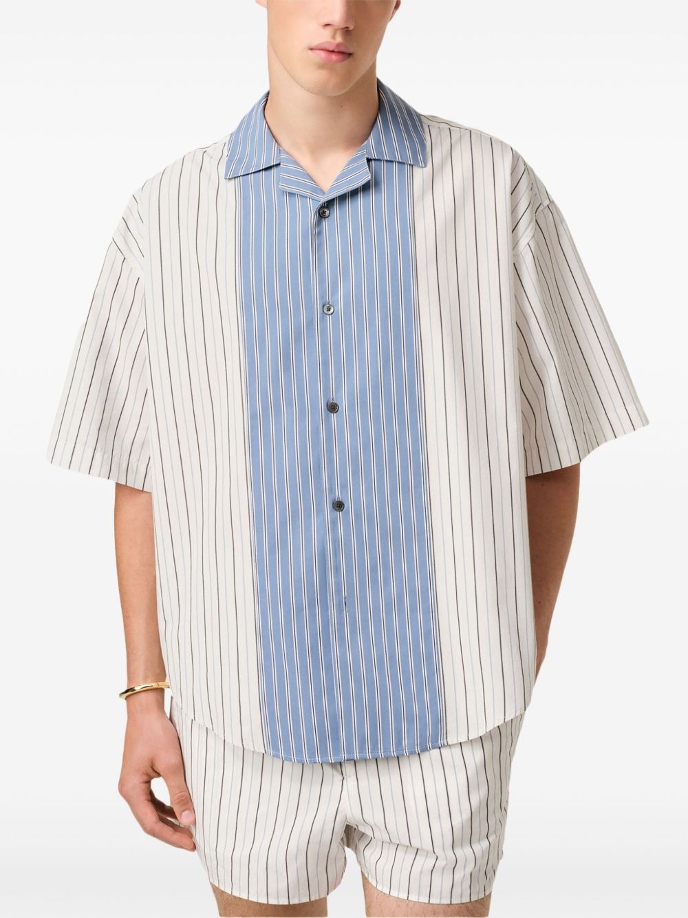 camp-collar shirt - 5