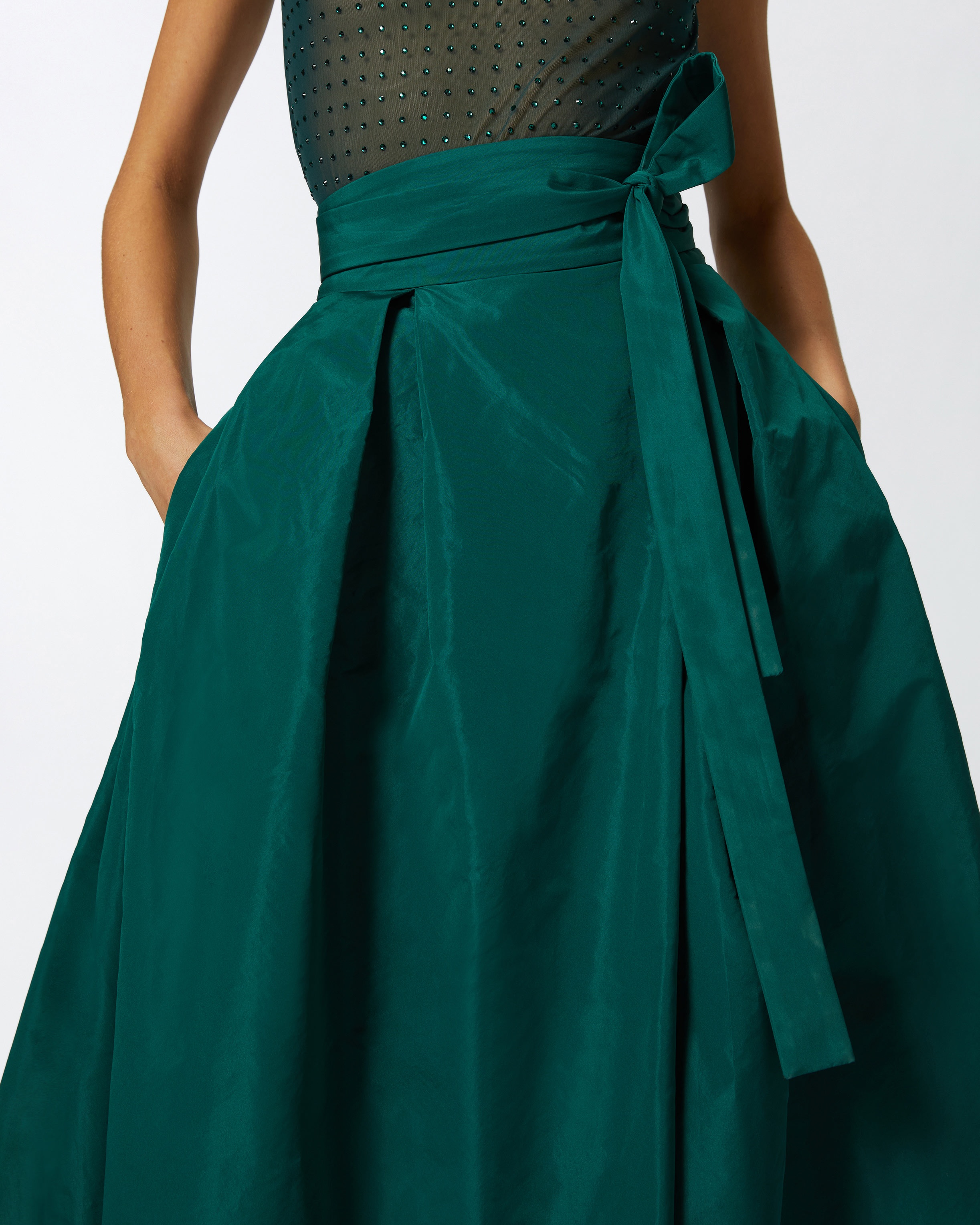 LONG TAFFETA MAXI-SKIRT - 5