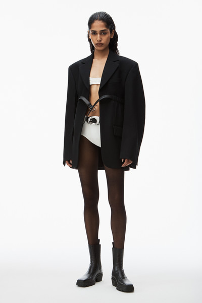 Alexander Wang belted wool blazer outlook