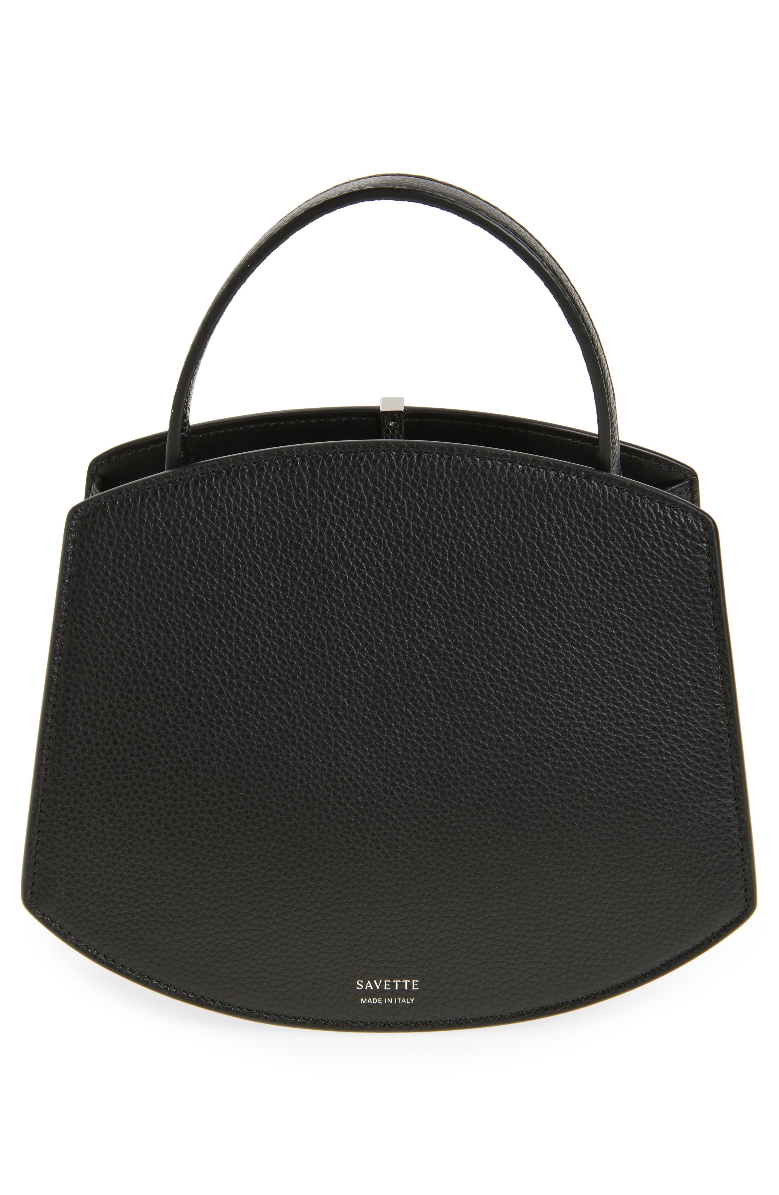 SAVETTE Florence 20 Leather Top Handle Bag in Black at Nordstrom - 3