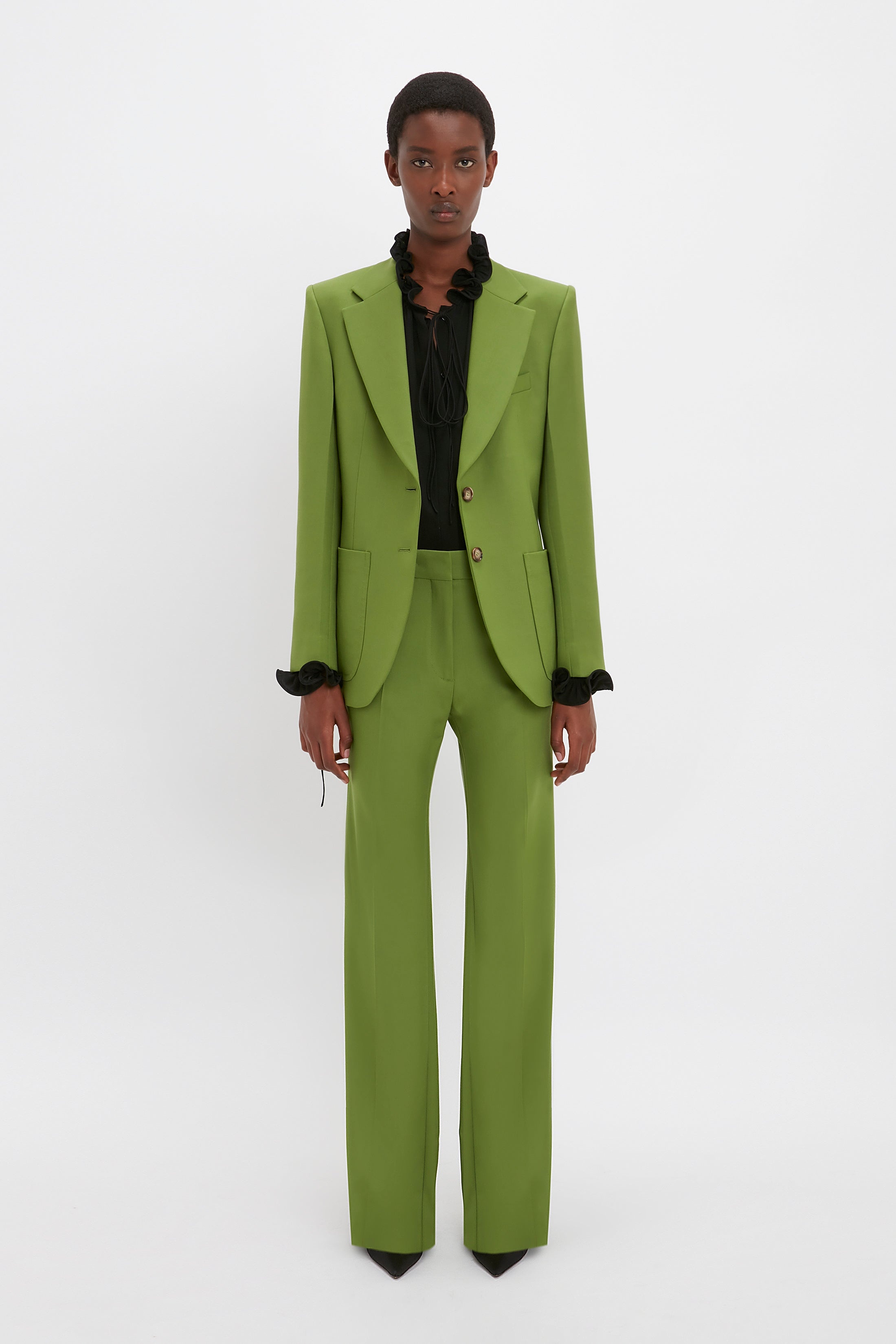 Patch Pocket Jacket In Serpent Green - 2