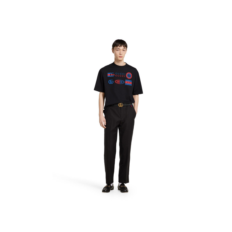 GUCCI Printed cotton jersey T-shirt outlook