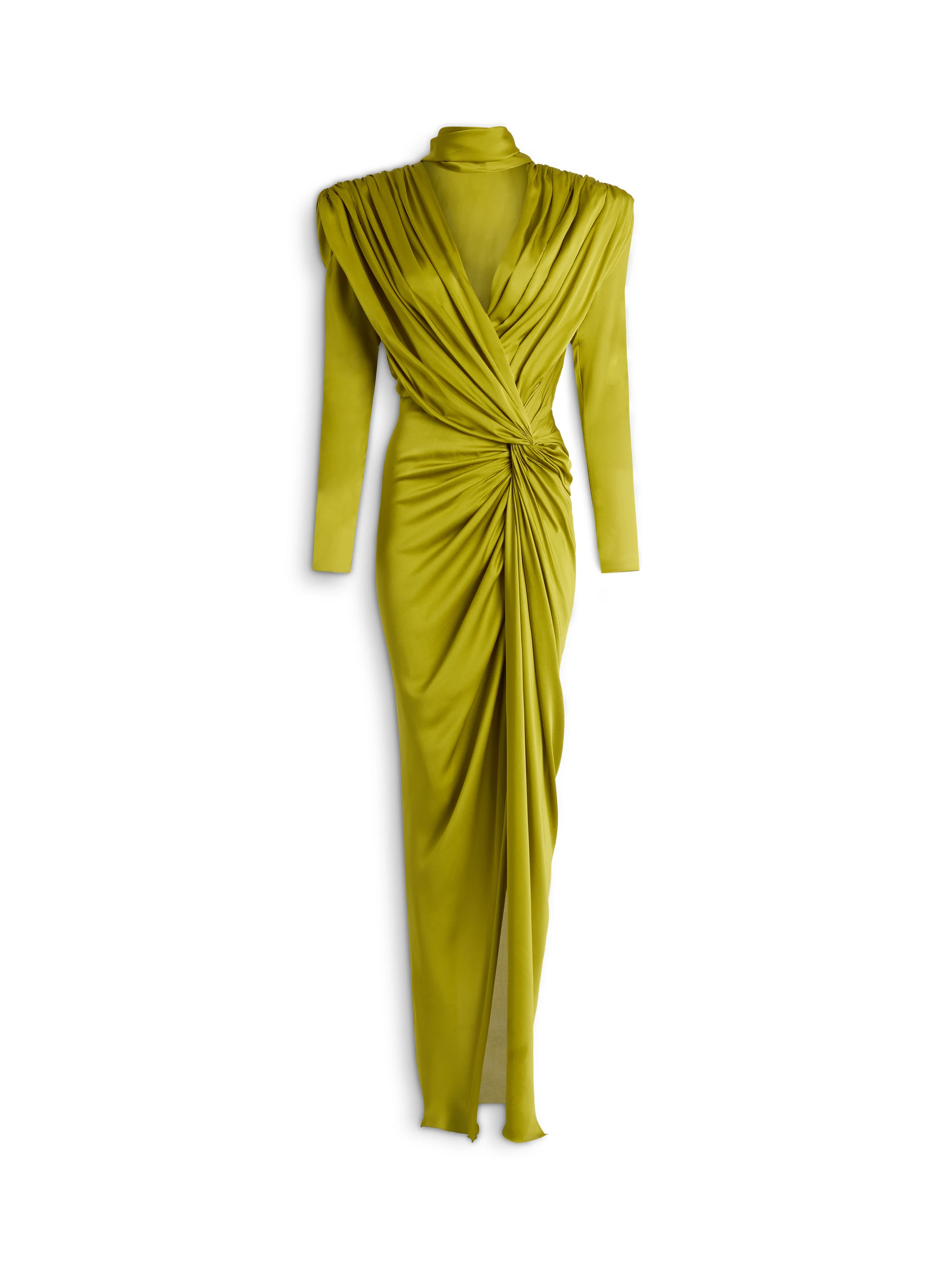 Long silk chiffon dress - 1