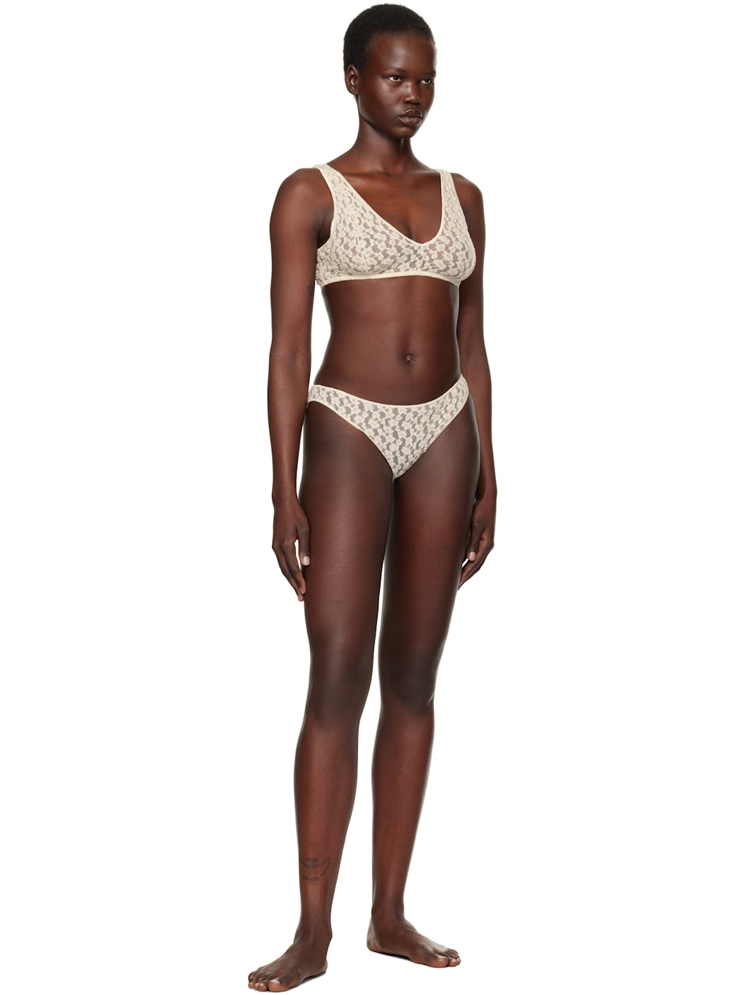 Off-White Crescent Bra - 4