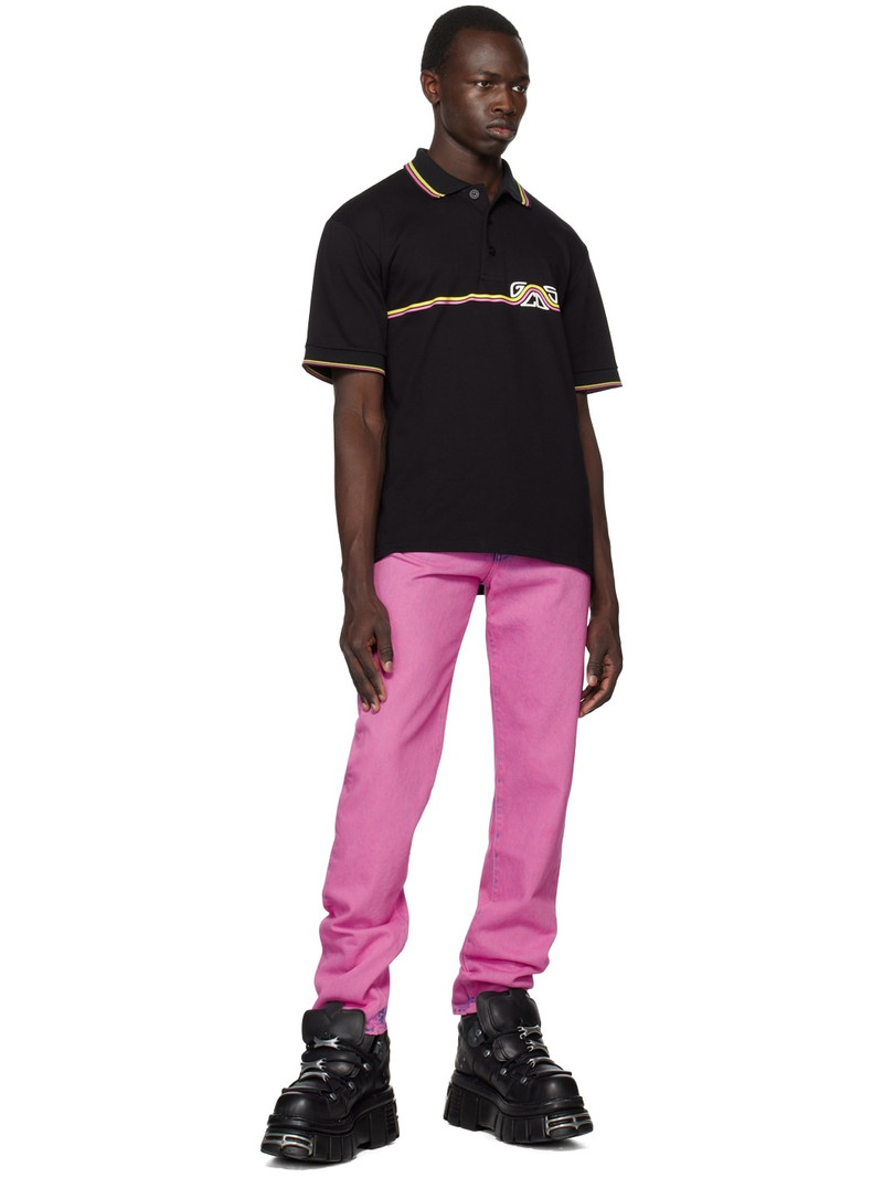 GCDS Black Waved Polo outlook