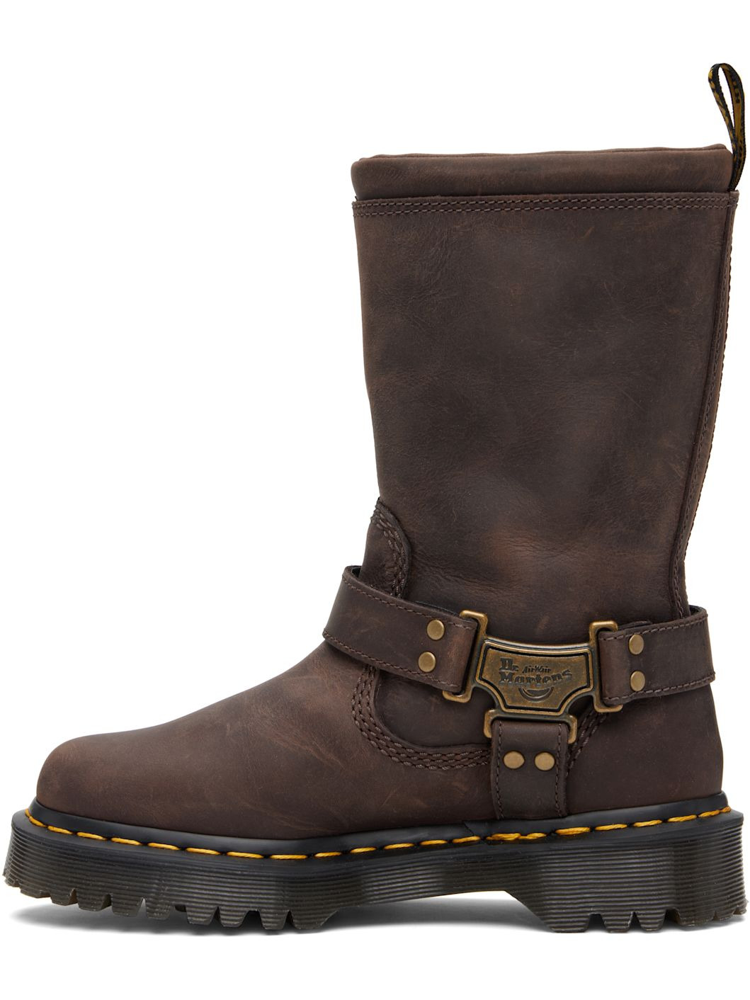 Brown Anistone Hi Leather Biker Boots - 3