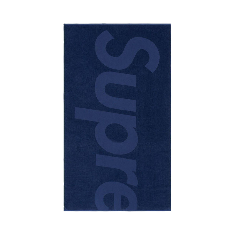 Supreme Tonal Logo Towel 'Navy' - 1