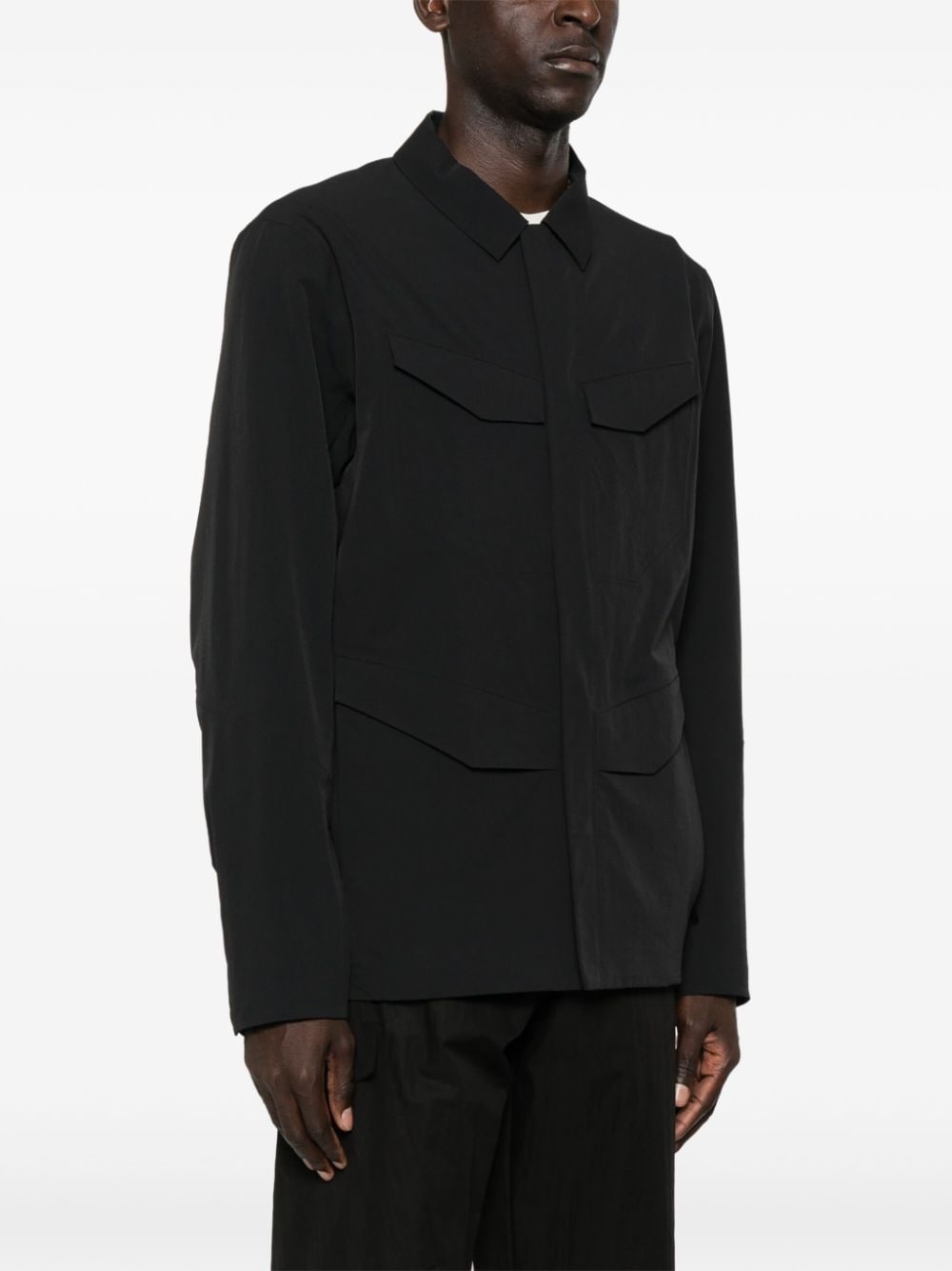 stretch shirt jacket - 3
