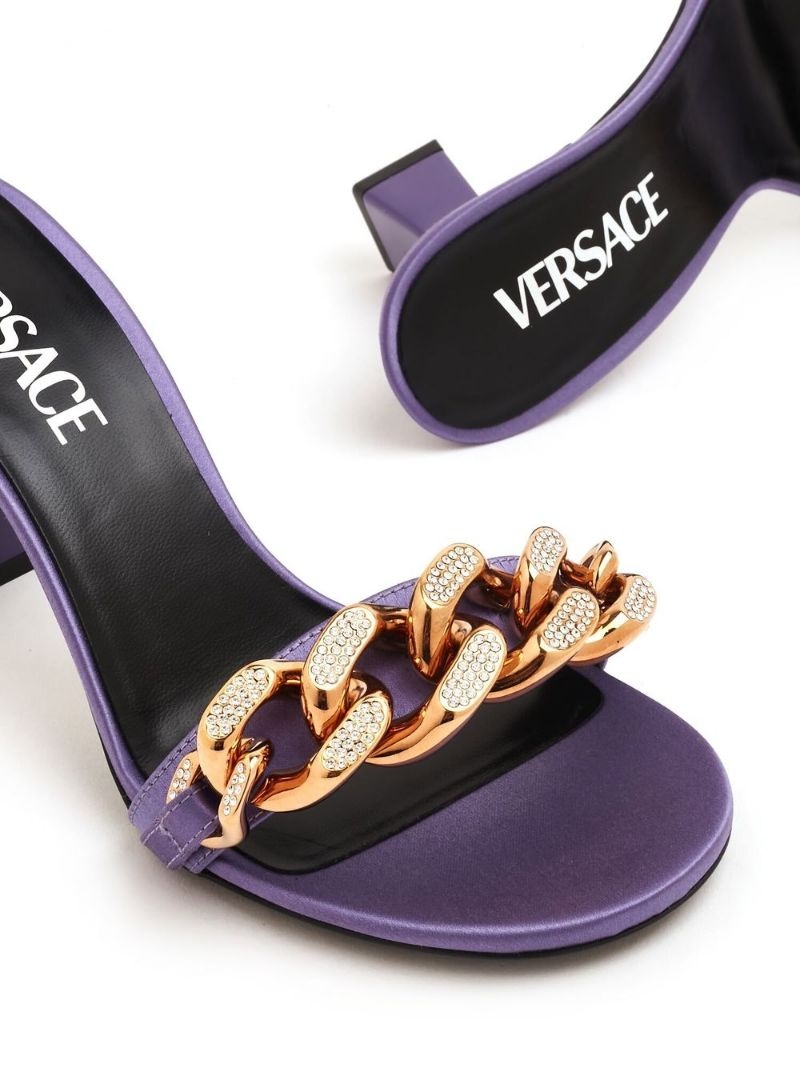 70mm chain-detail mule sandals - 4