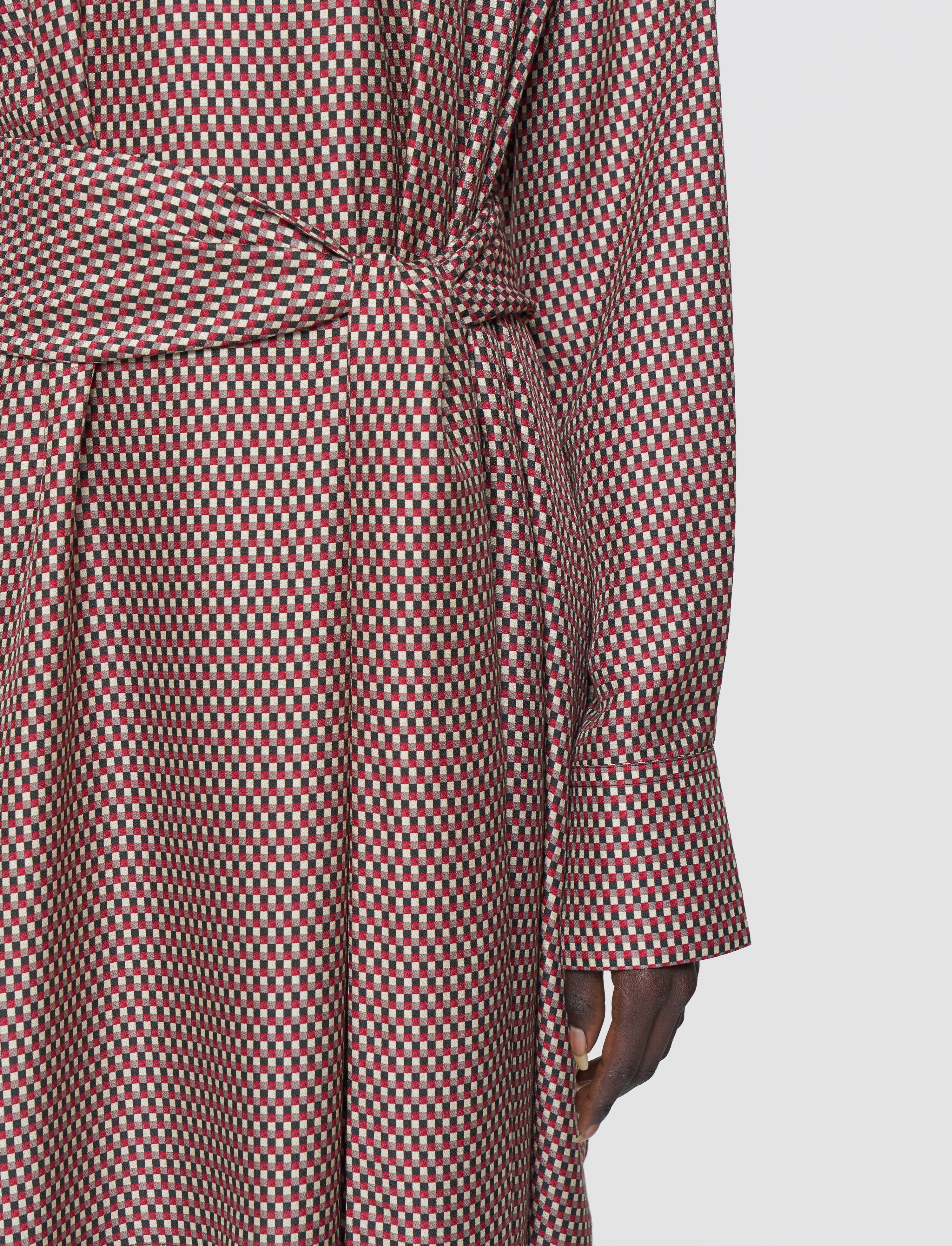 Agata Printed Silk Blend Dress - 4