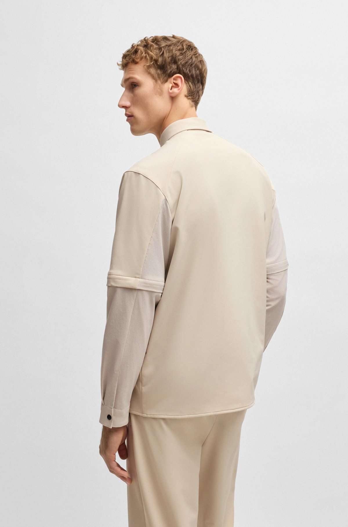 RELAXED-FIT SHIRT WITH ZIP-OFF SLEEVES - 5