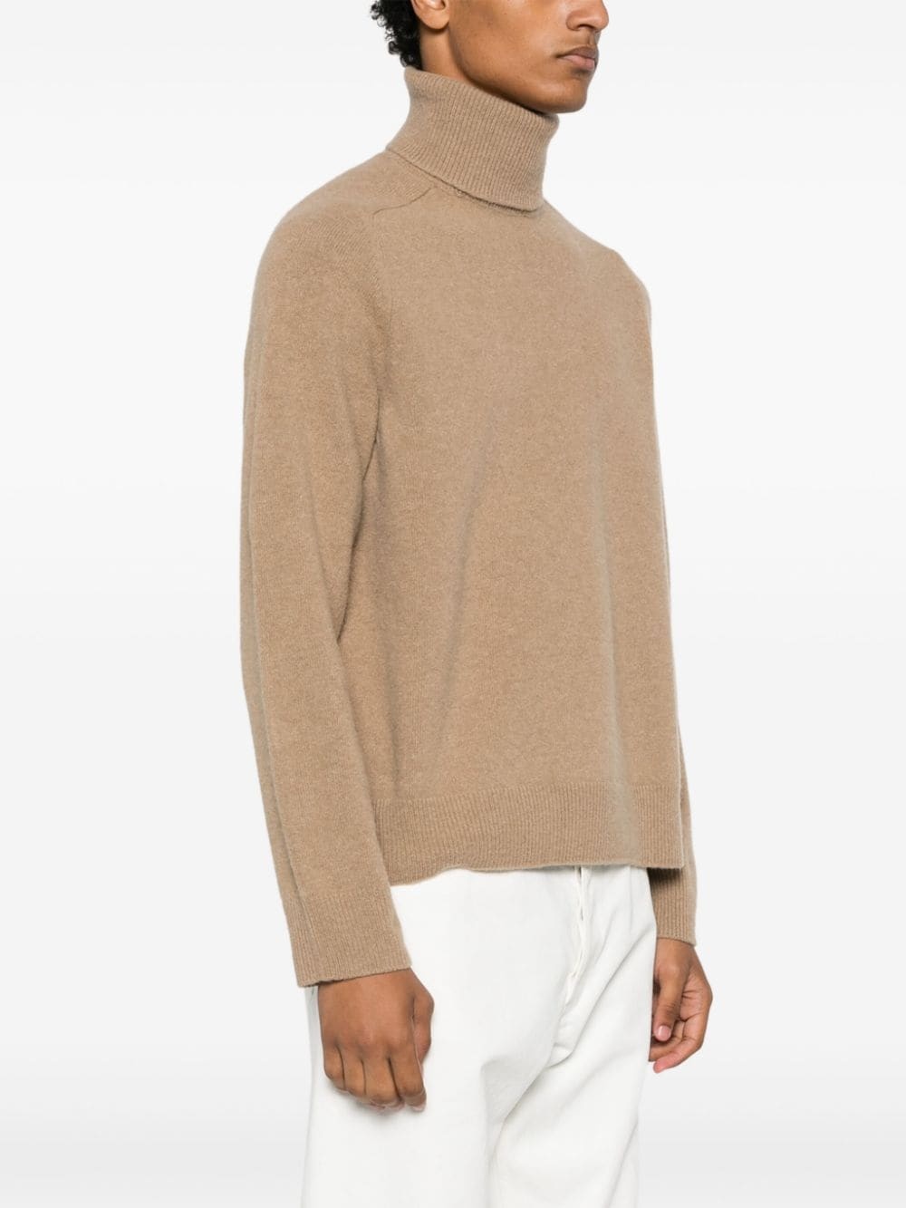 roll-neck wool jumper - 3