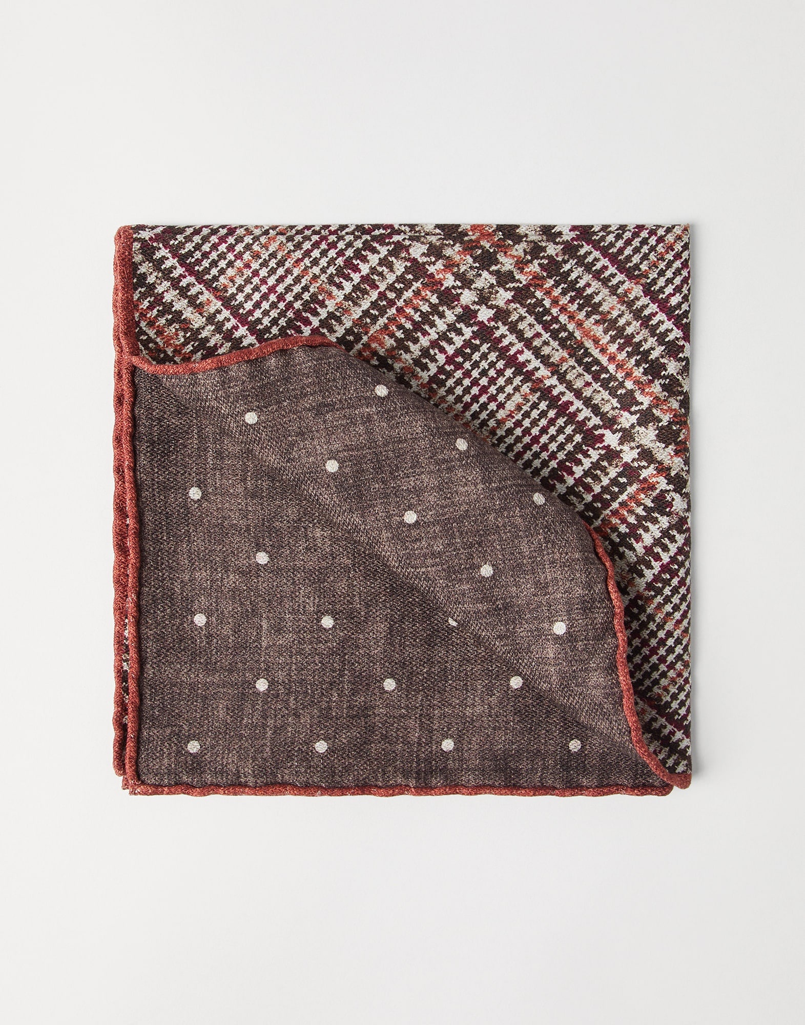 Silk Prince of Wales pocket square - 1
