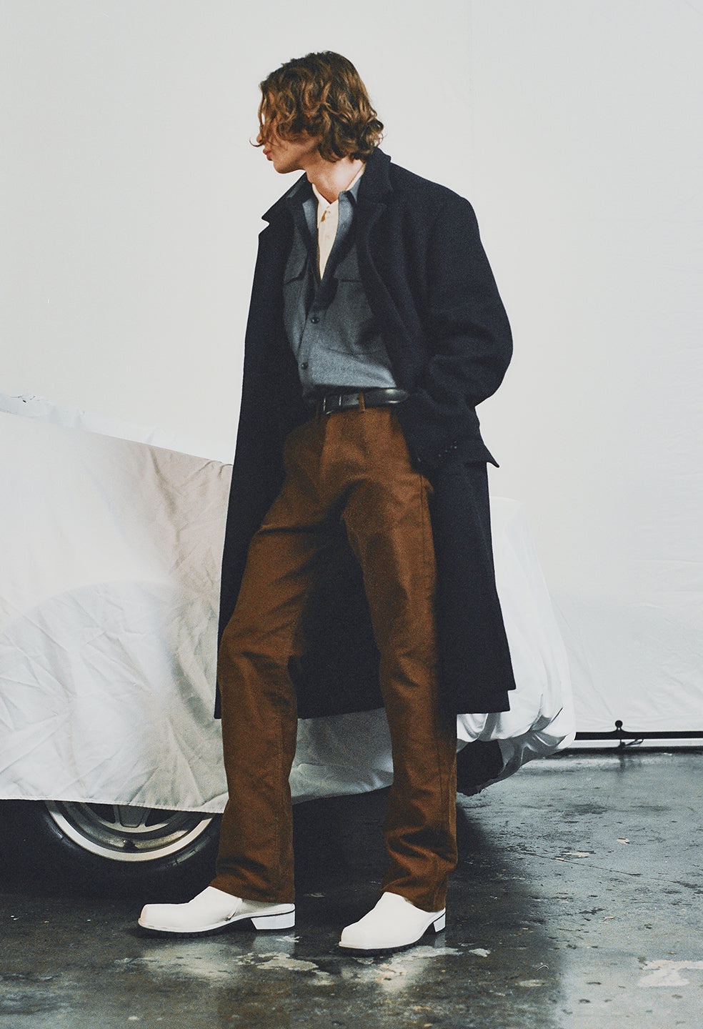 HIGH RISE STRAIGHT MOLESKIN PANT - 8