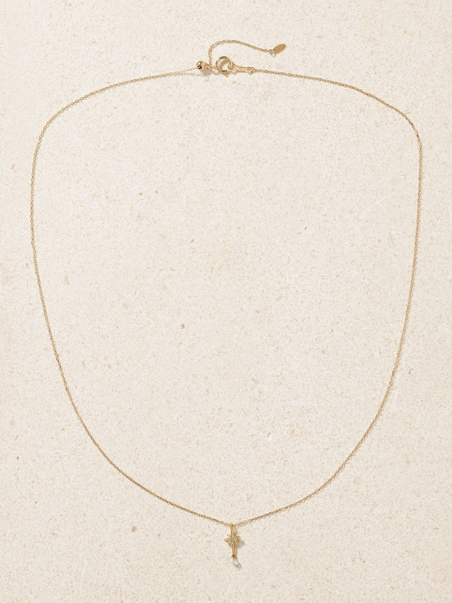 North Star 18-karat gold diamond necklace Gold - 4