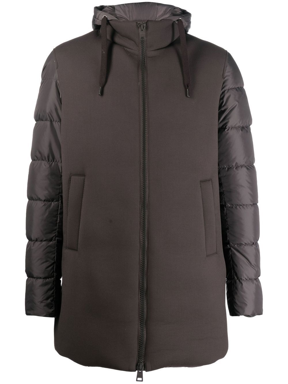 hooded puffer coat - 1