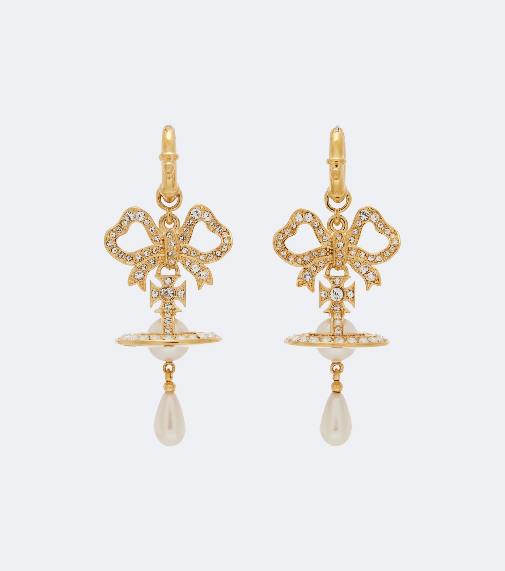 Rigoberta embellished faux pearl earrings - 1