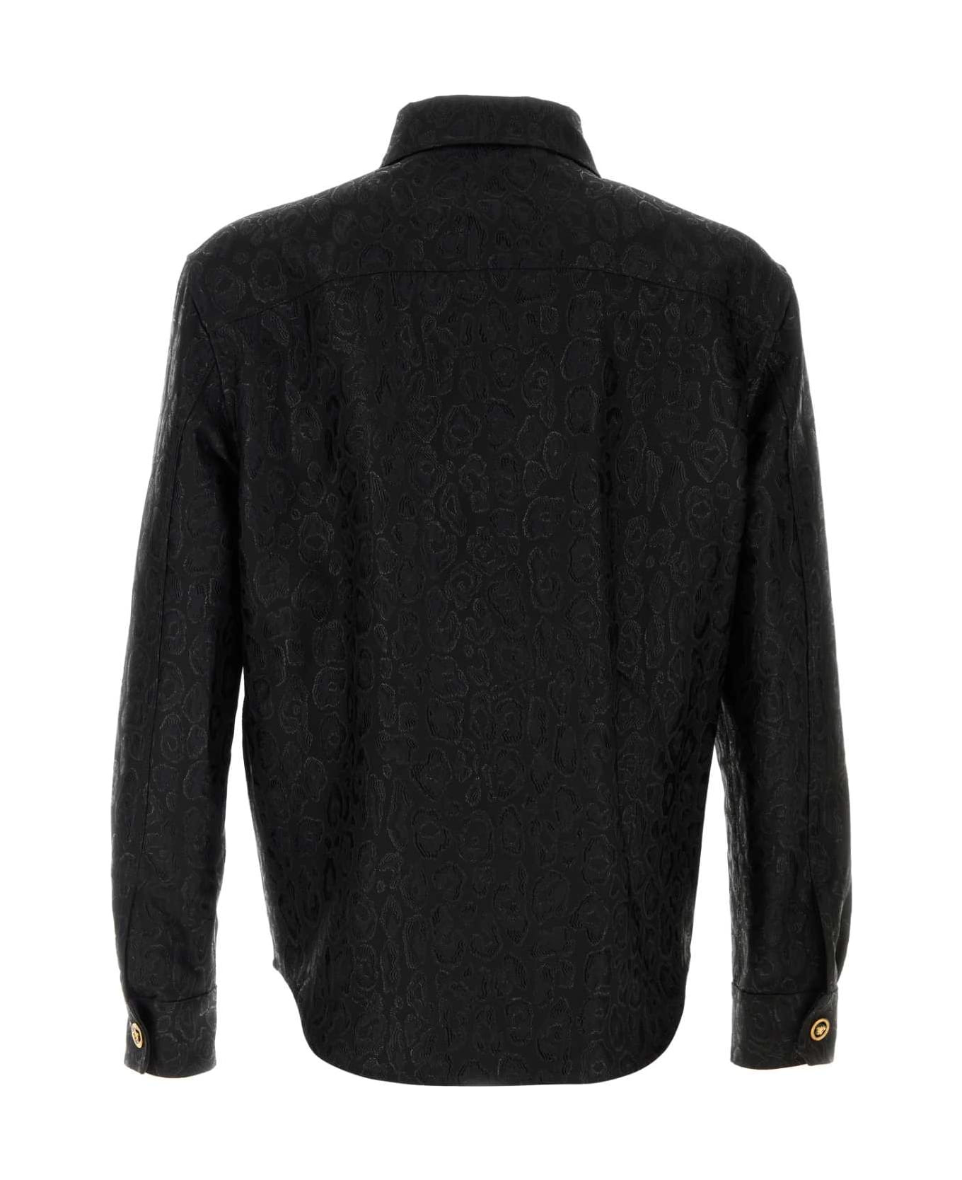 Black Jacquard Shirt - 2