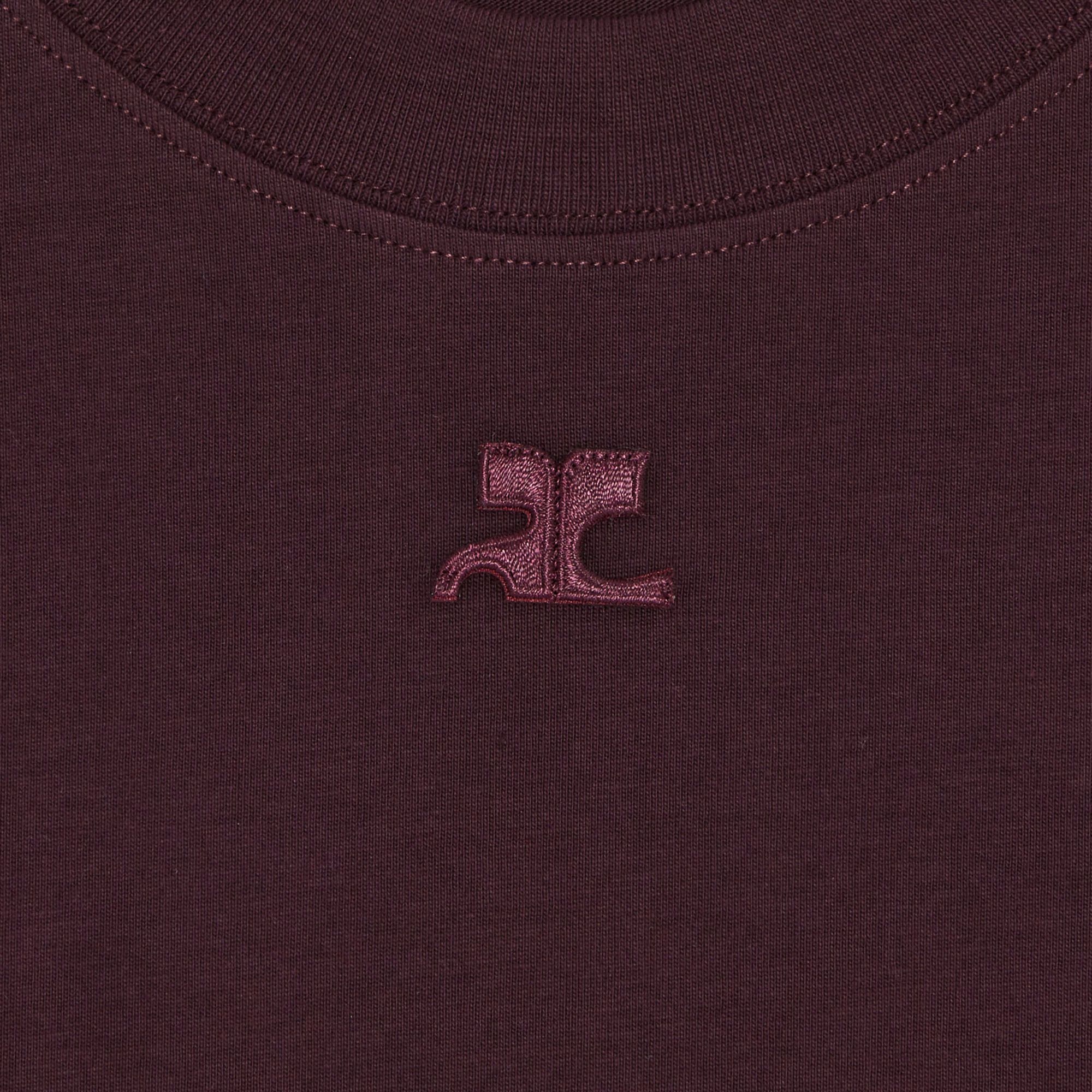 Courrèges AC Straight T-Shirt 'Burgundy' - 3