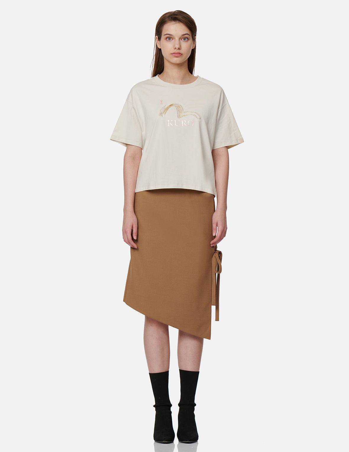 Asymmetric Wrap Skirt - 5