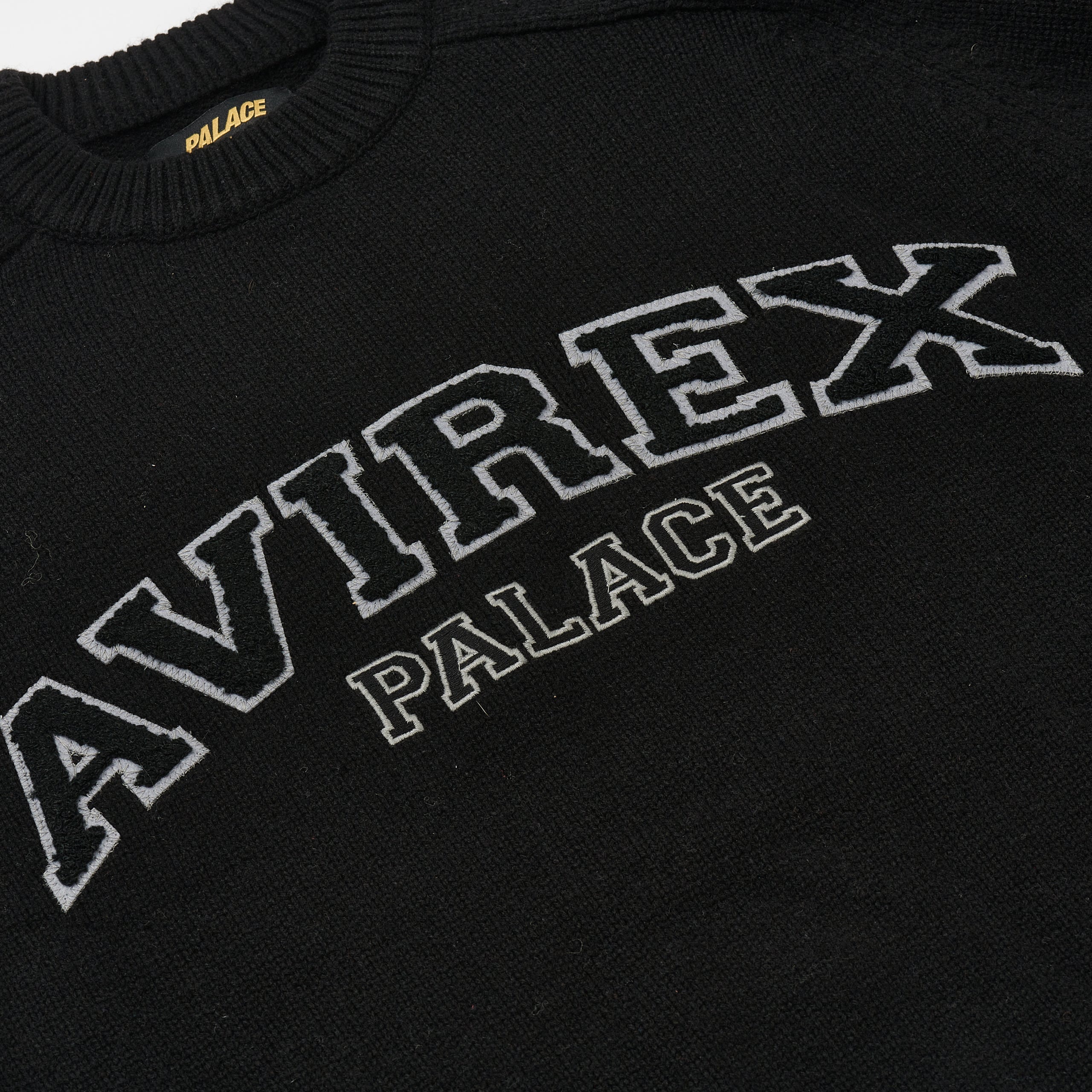 PALACE AVIREX KNIT BLACK - 3