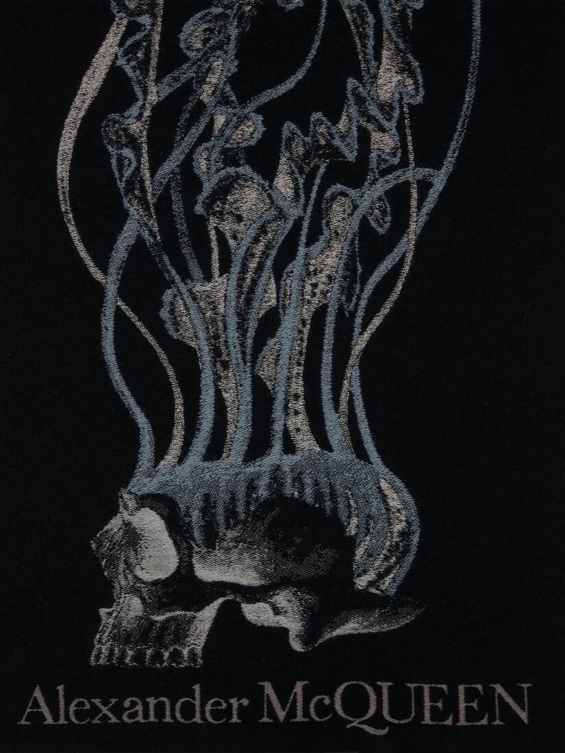 Jellyfish Skull Scarf in Midnight Blue - 4