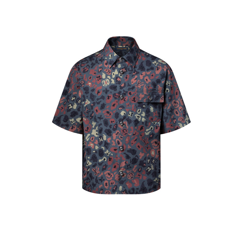 Printed Short-Sleeved Workwear Shirt 1