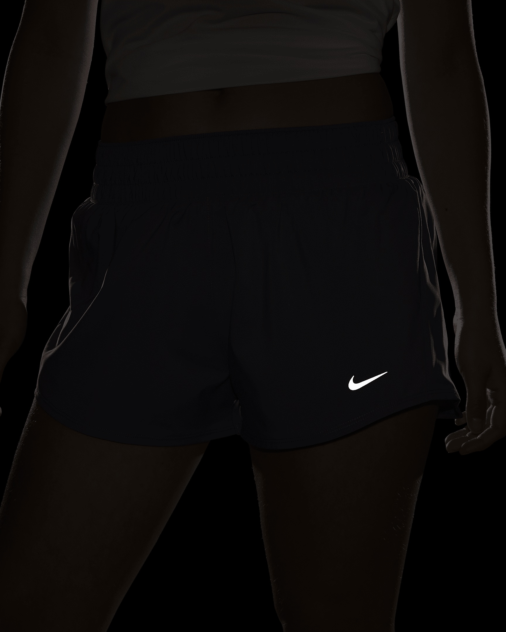 Nike One Women's Dri-FIT Mid-Rise 3" Brief-Lined Shorts - 9