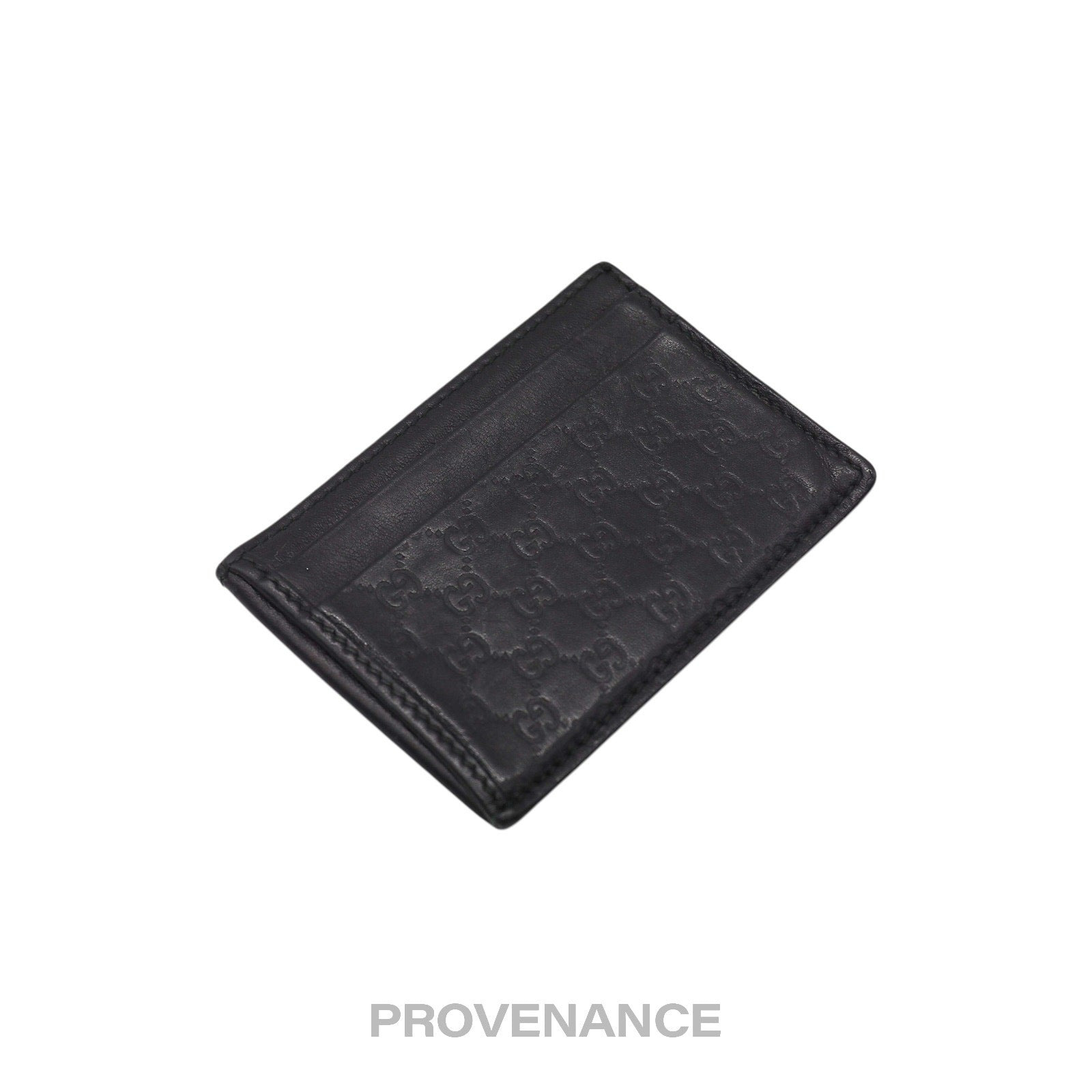 Gucci Card Holder Wallet - Black MicroGuccissima - 4