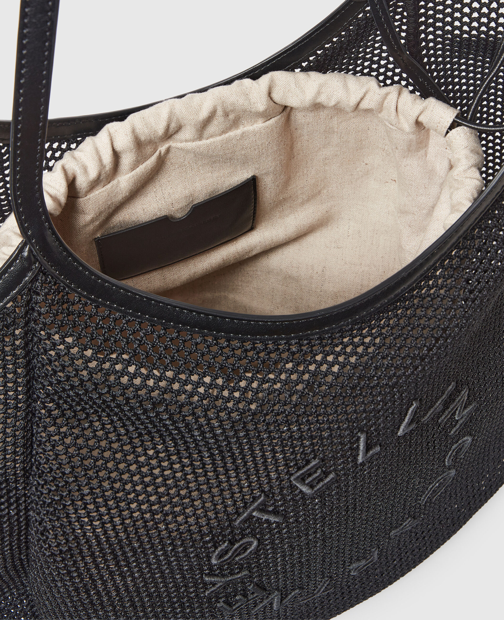 Logo Mesh Hobo Bag - 4