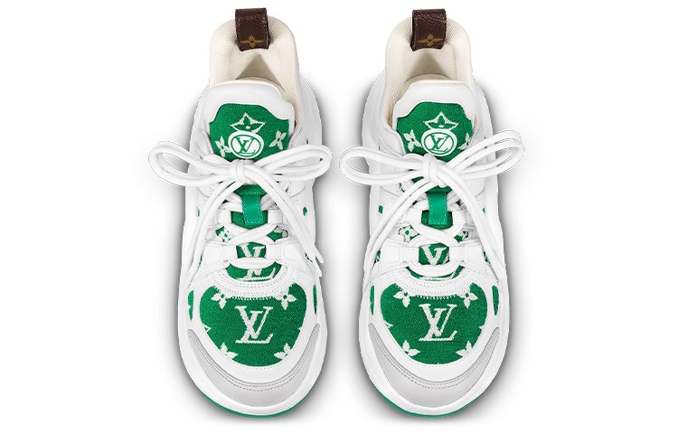 (WMNS) LOUIS VUITTON LV Archlight Sneakers 'White with Green Monogram' 1AACSU - 3