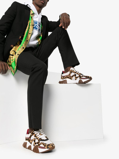 VERSACE leopard-print sneakers outlook