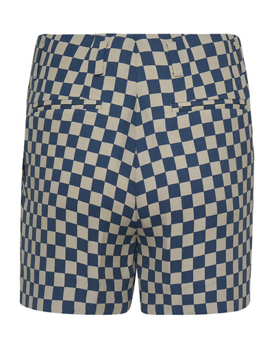 Dries Van Noten Bicolor Printed Checks Shorts outlook