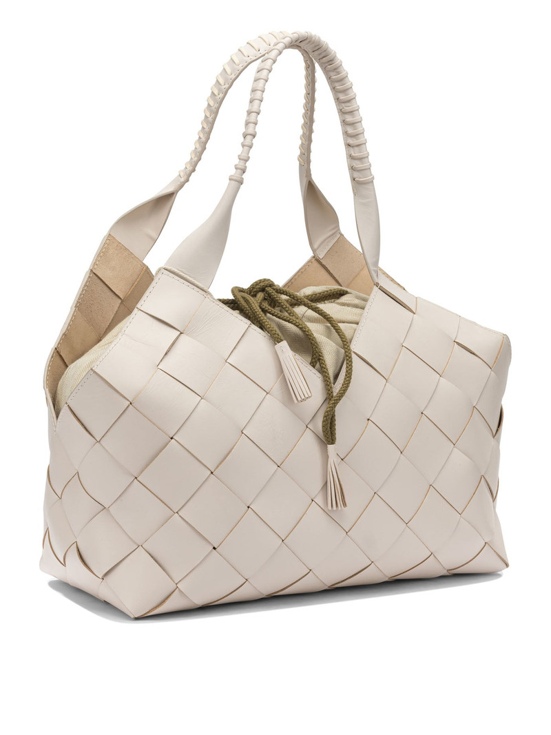 DRAGON DIFFUSION Shoulder Bags Beige outlook