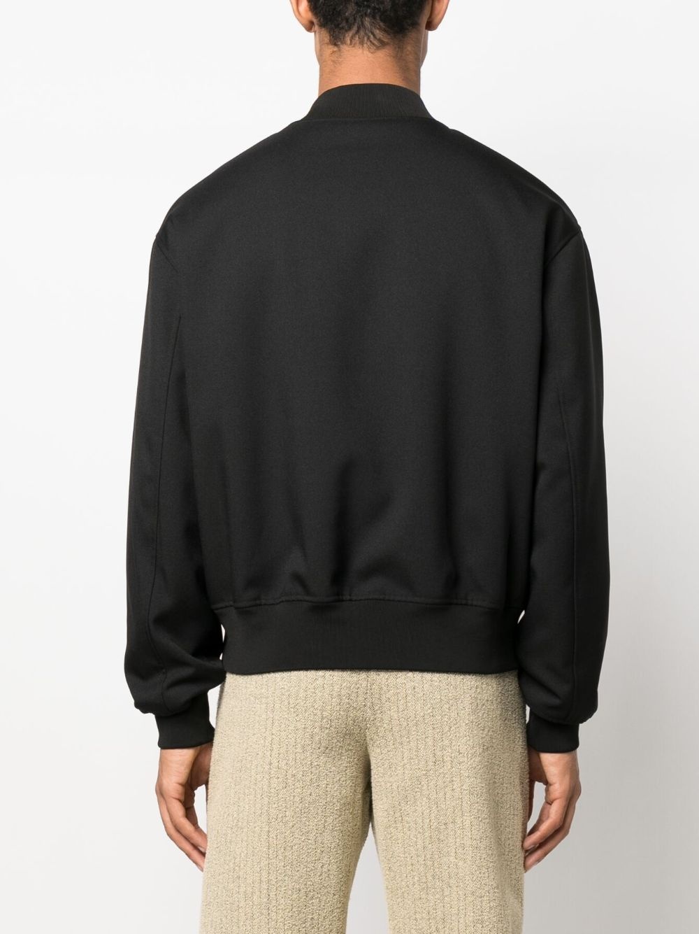 plain cotton bomber jacket - 4