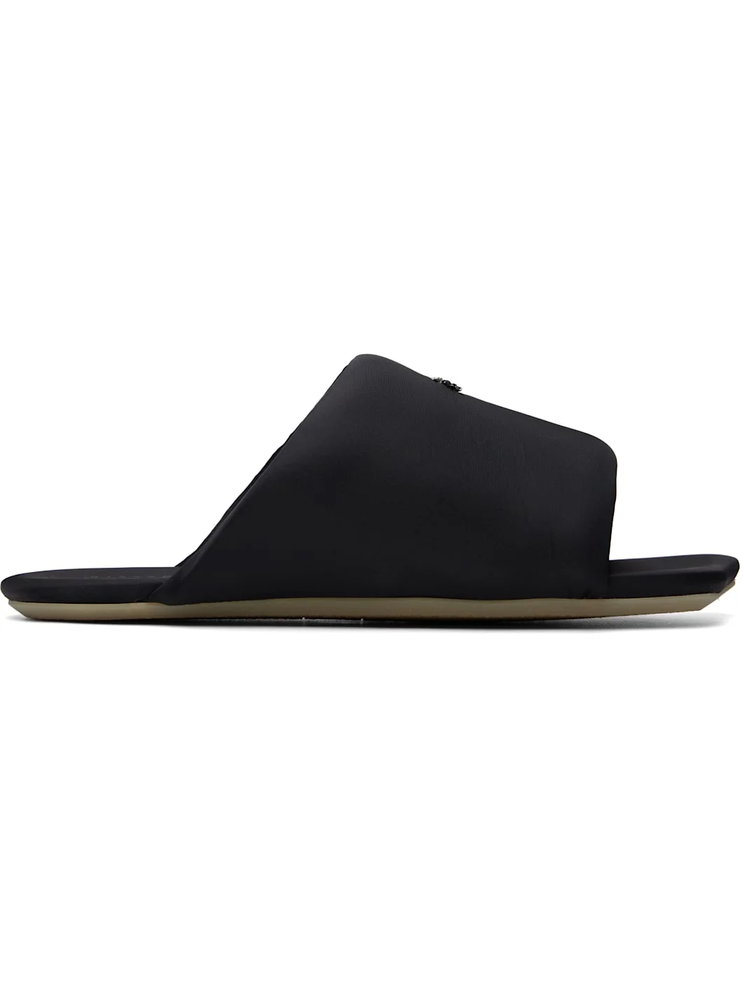 Black Padded Sandals - 1