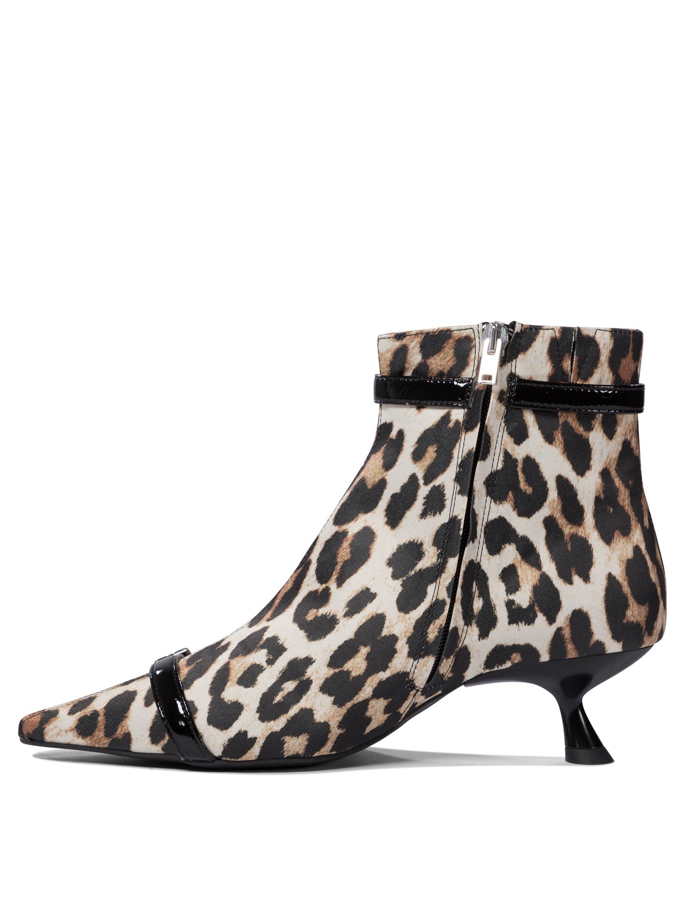 Ganni Leopard Ankle Boots - 3