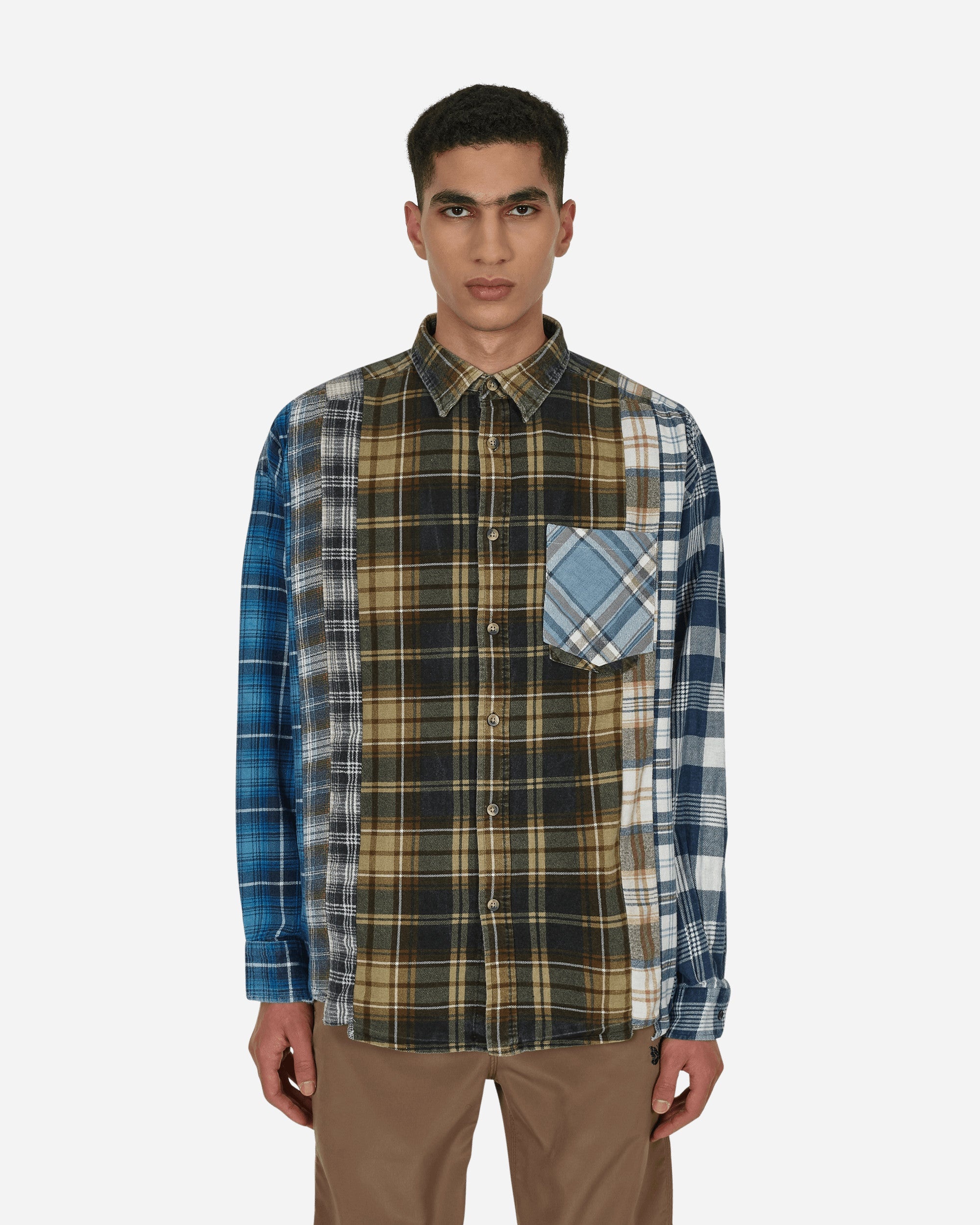 7 Cuts Wide Flannel Shirt Multicolor - 1