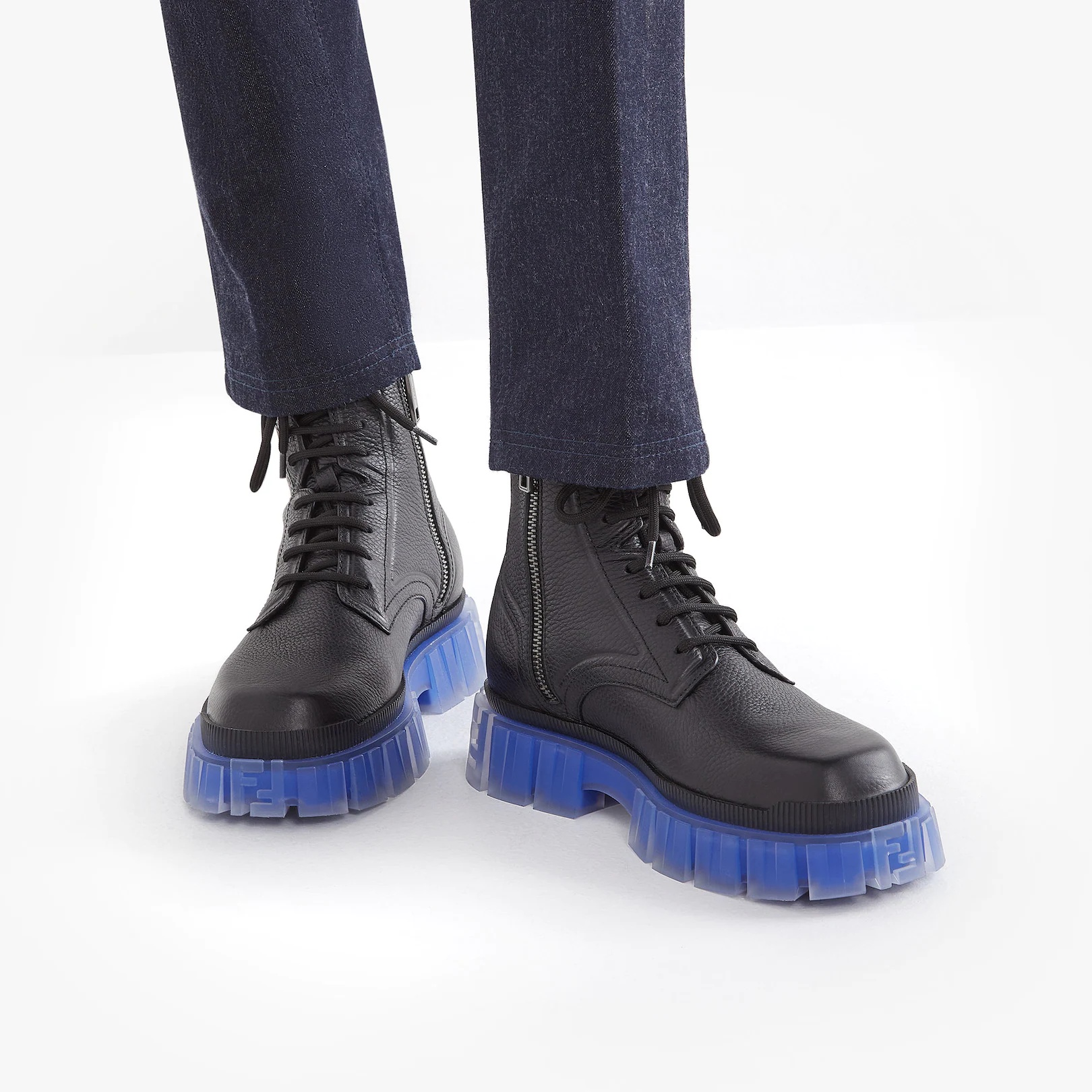 Black leather ankle boots - 5