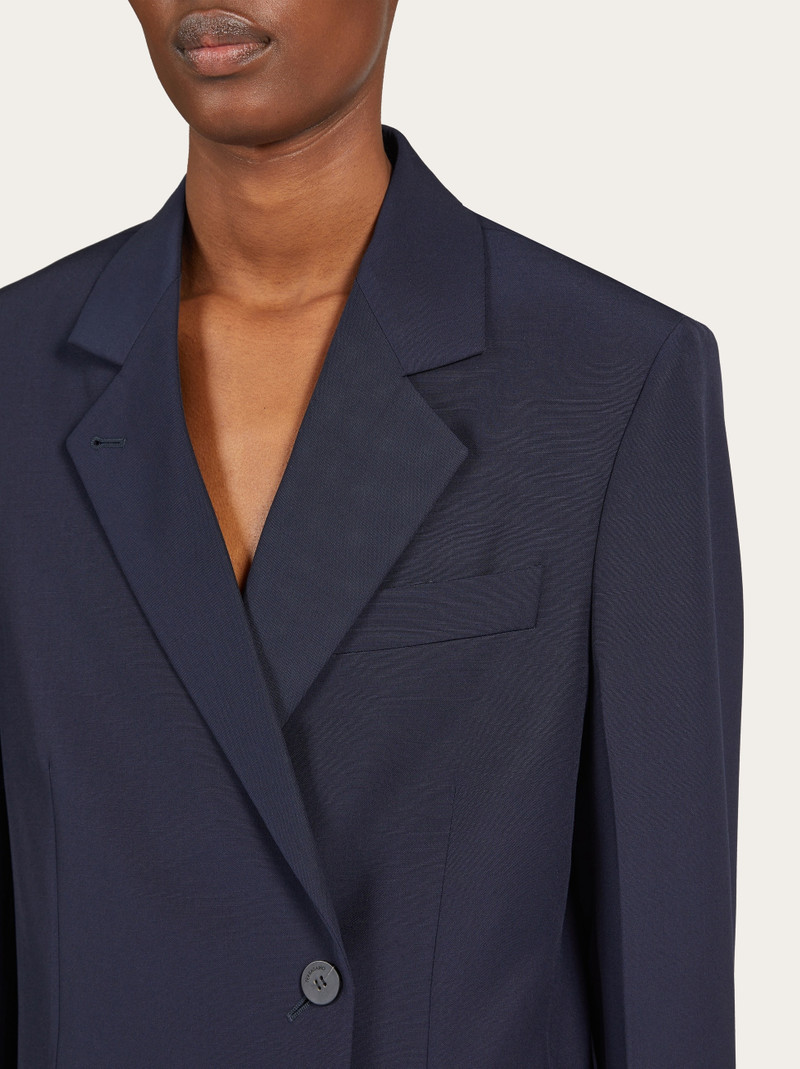 더블 breasted 모직 blazer 4