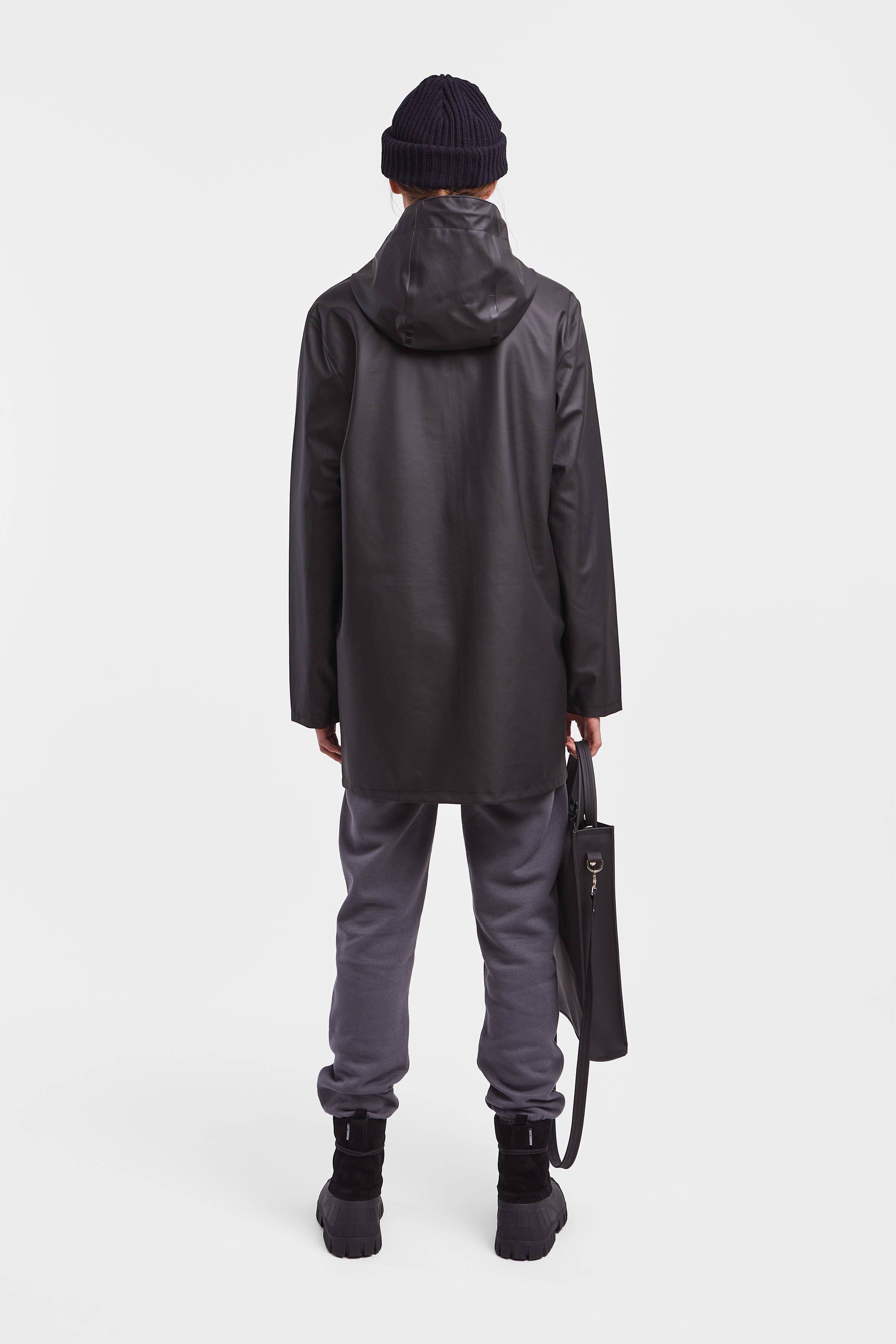 Stockholm Lightweight Zip Women Raincoat Black - 4