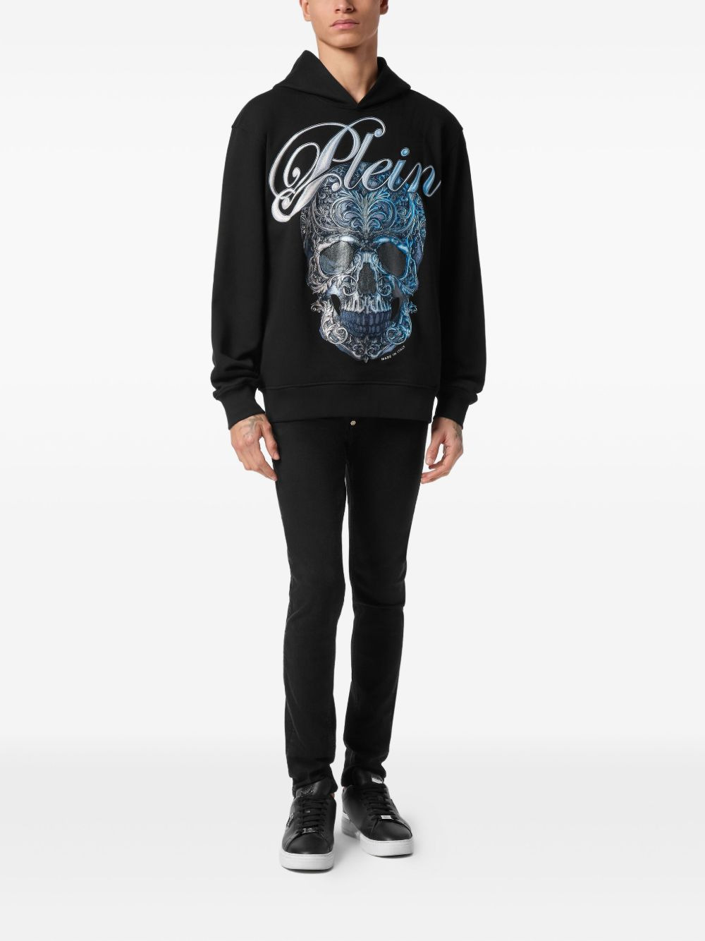 skull-print hoodie - 2