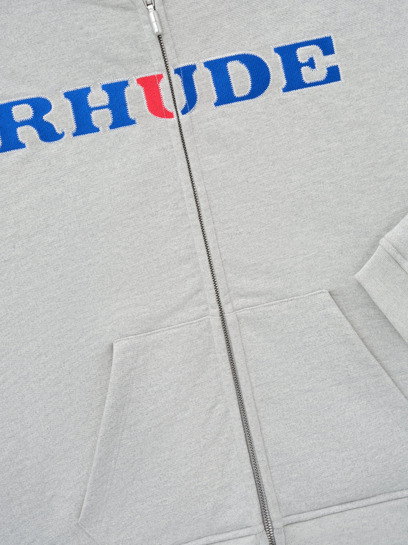 RHUDE RACING ZIP-UP HOODIE 5